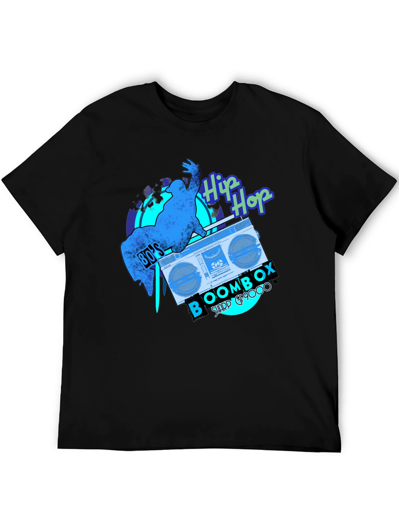 80s Hip Hop Boombox Graphic Tee