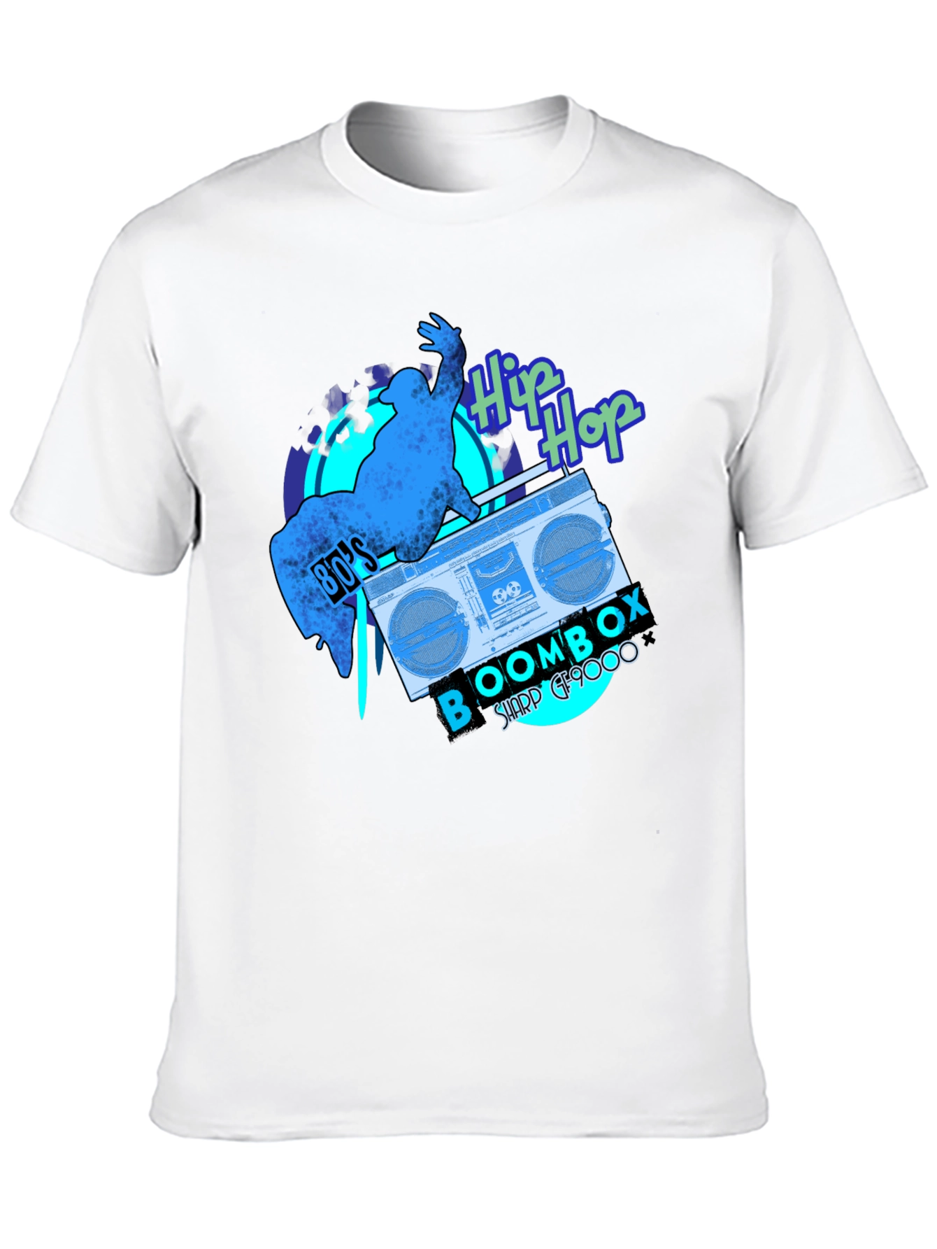 80s Hip Hop Boombox Graphic Tee