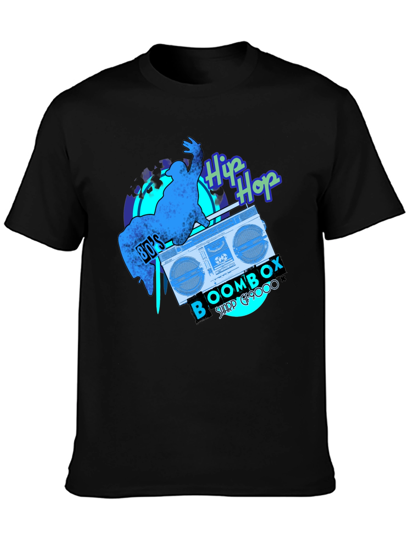 80s Hip Hop Boombox Graphic Tee