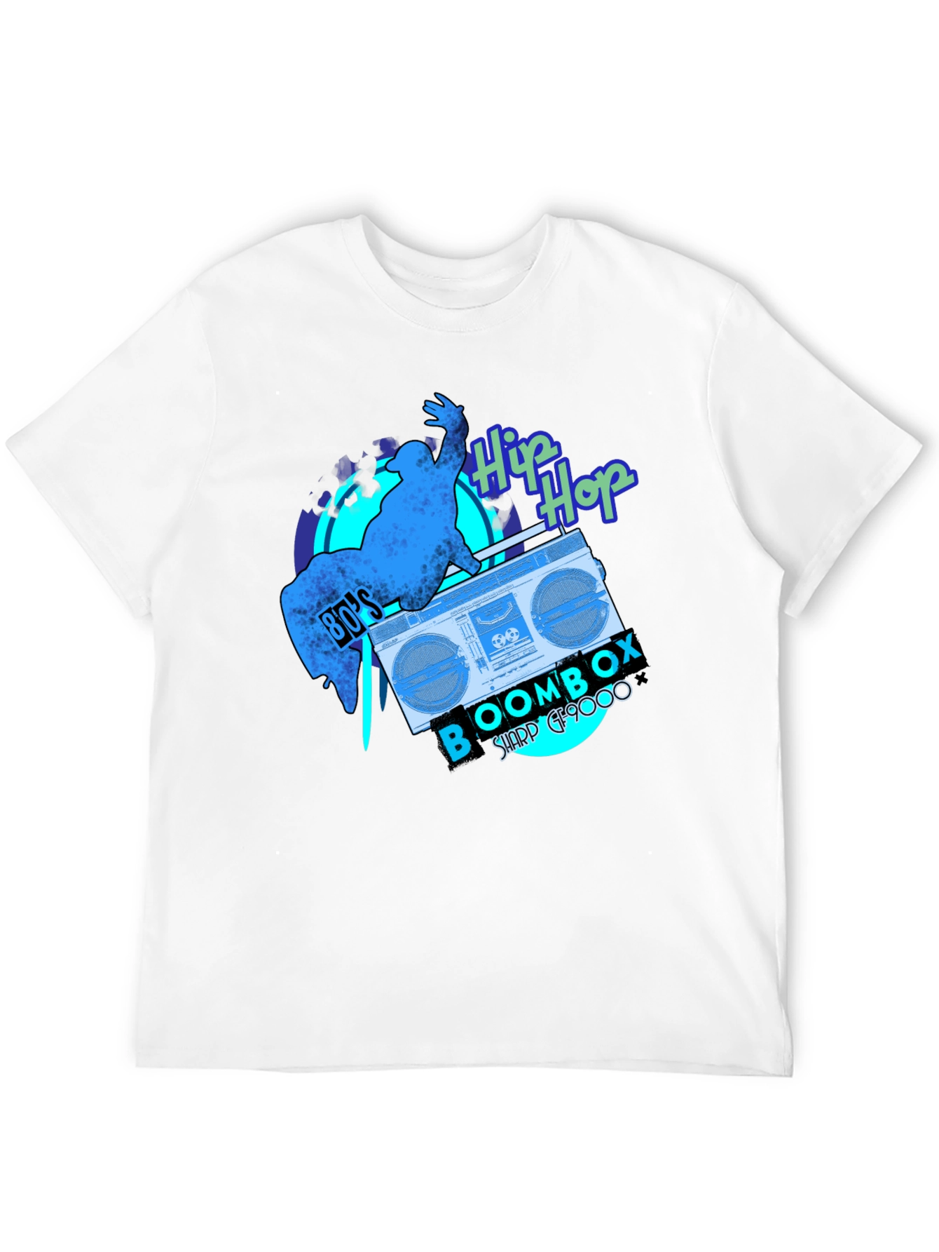 80s Hip Hop Boombox Graphic Tee