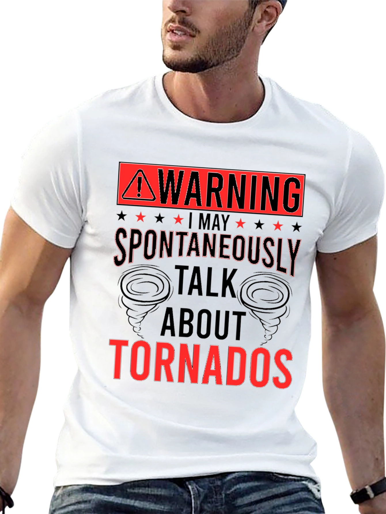 Warning Spontaneously Talk About Tornadoes T-Shirt