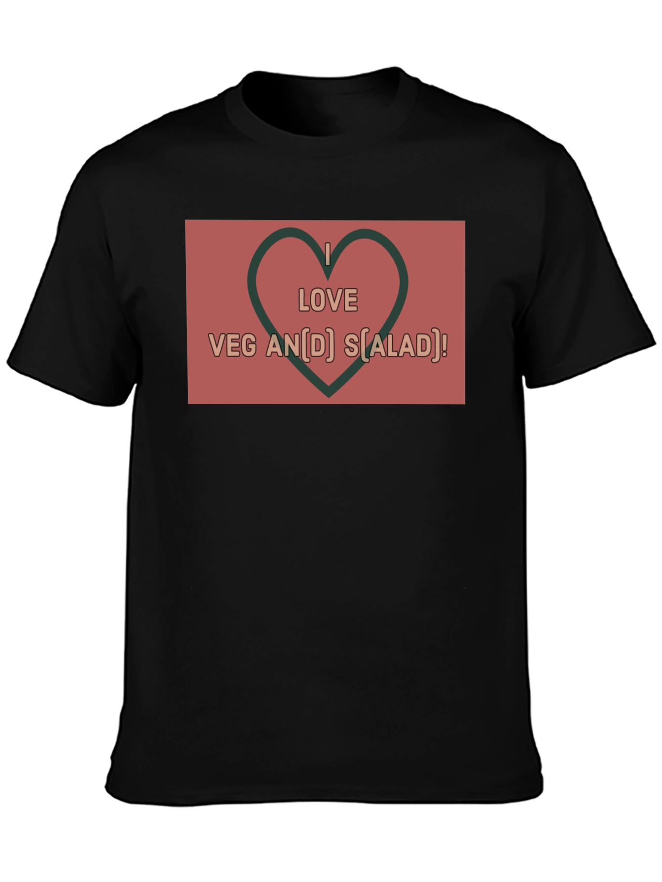 I Love Vegan Salad T-Shirt
