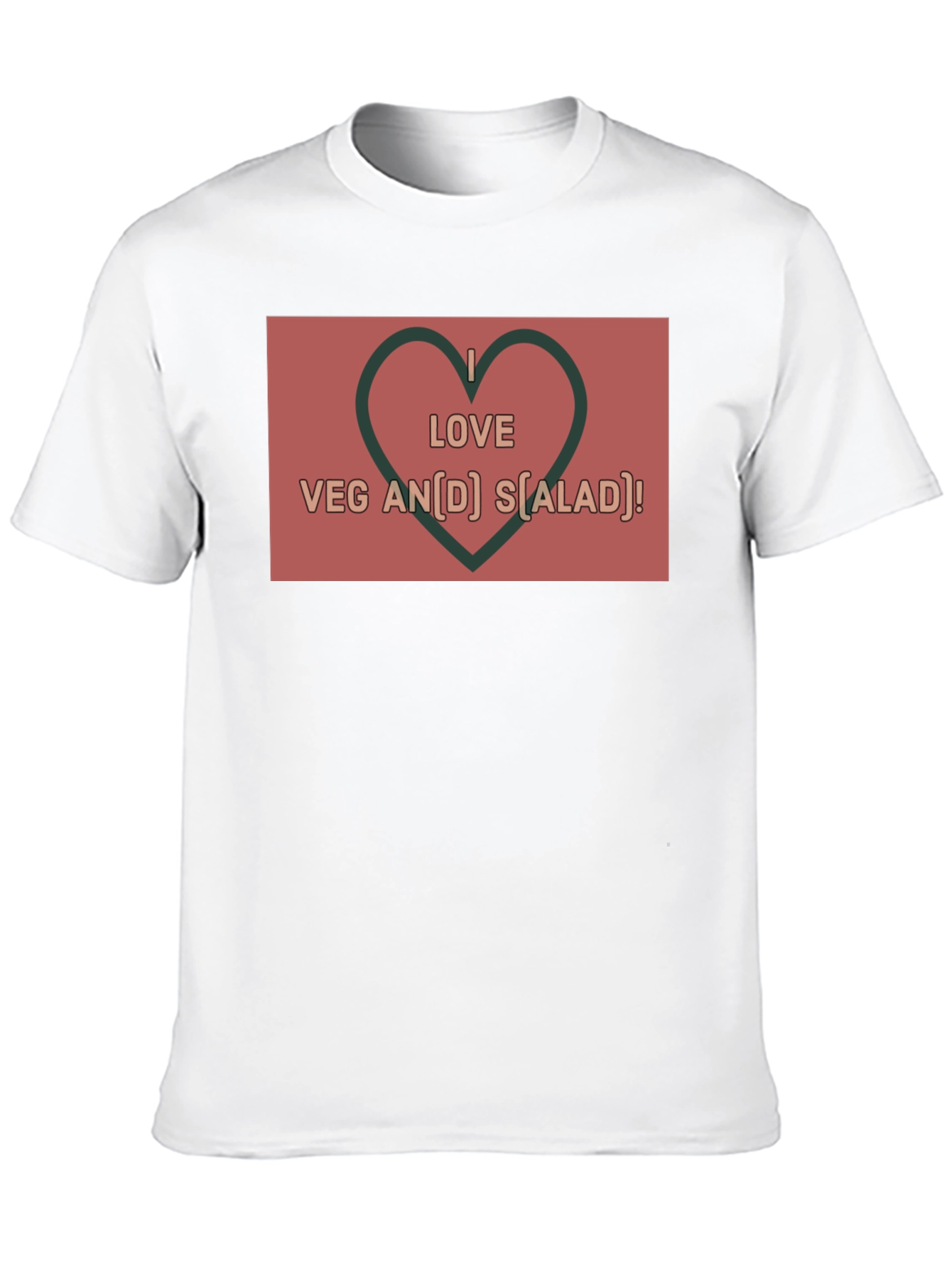 I Love Vegan Salad T-Shirt