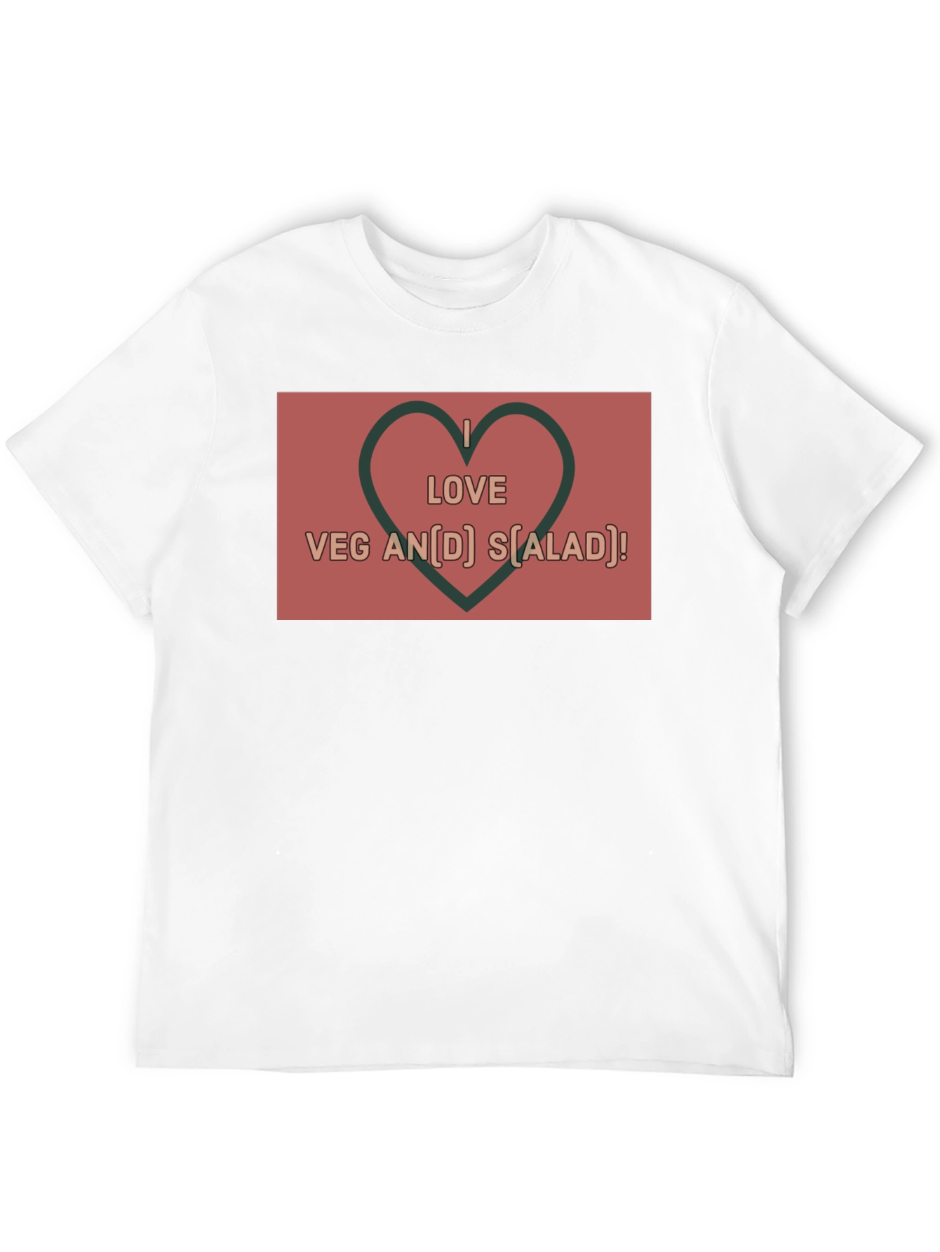 I Love Vegan Salad T-Shirt