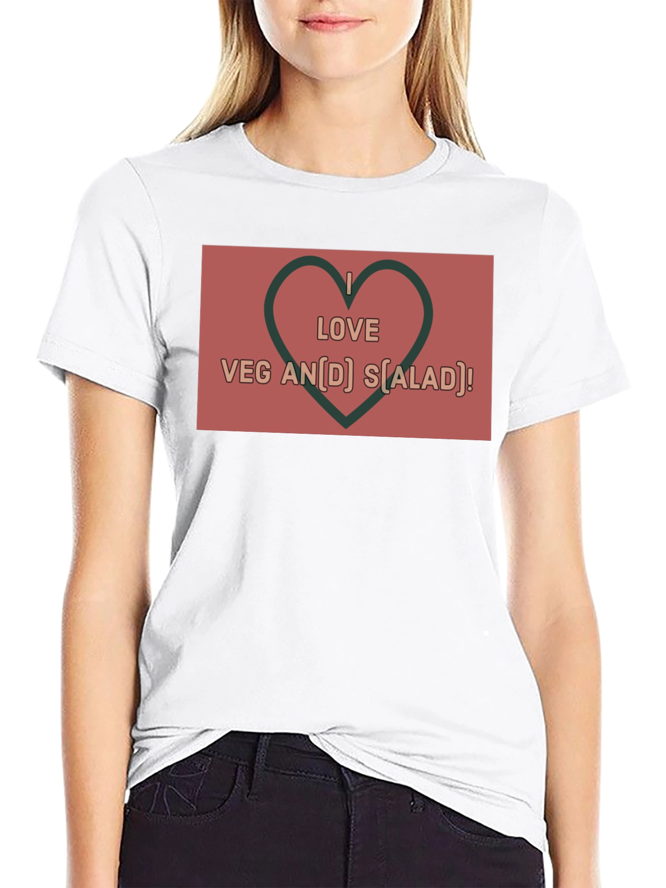 I Love Vegan Salad T-Shirt