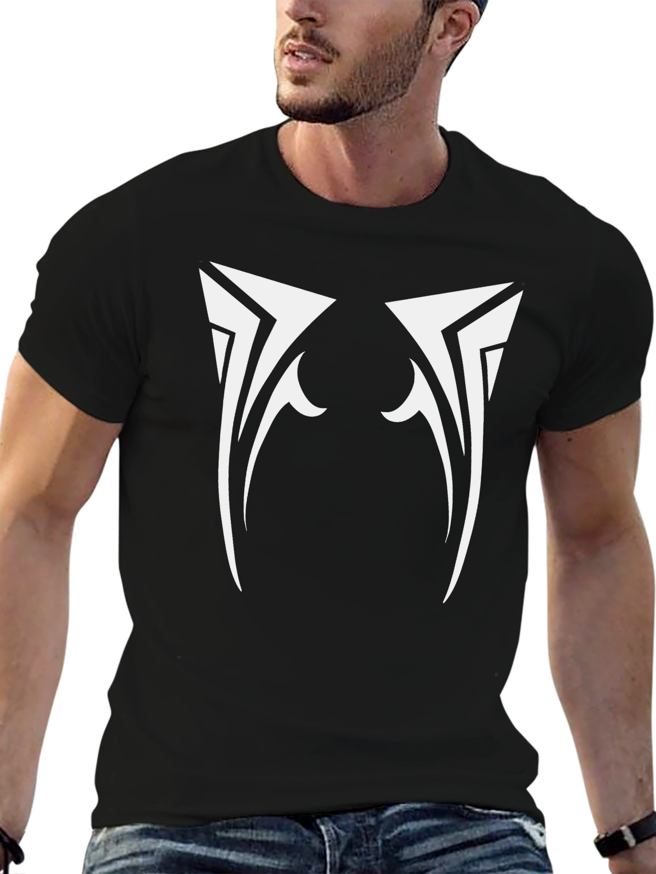 Tribal Graphic T-Shirt - Black