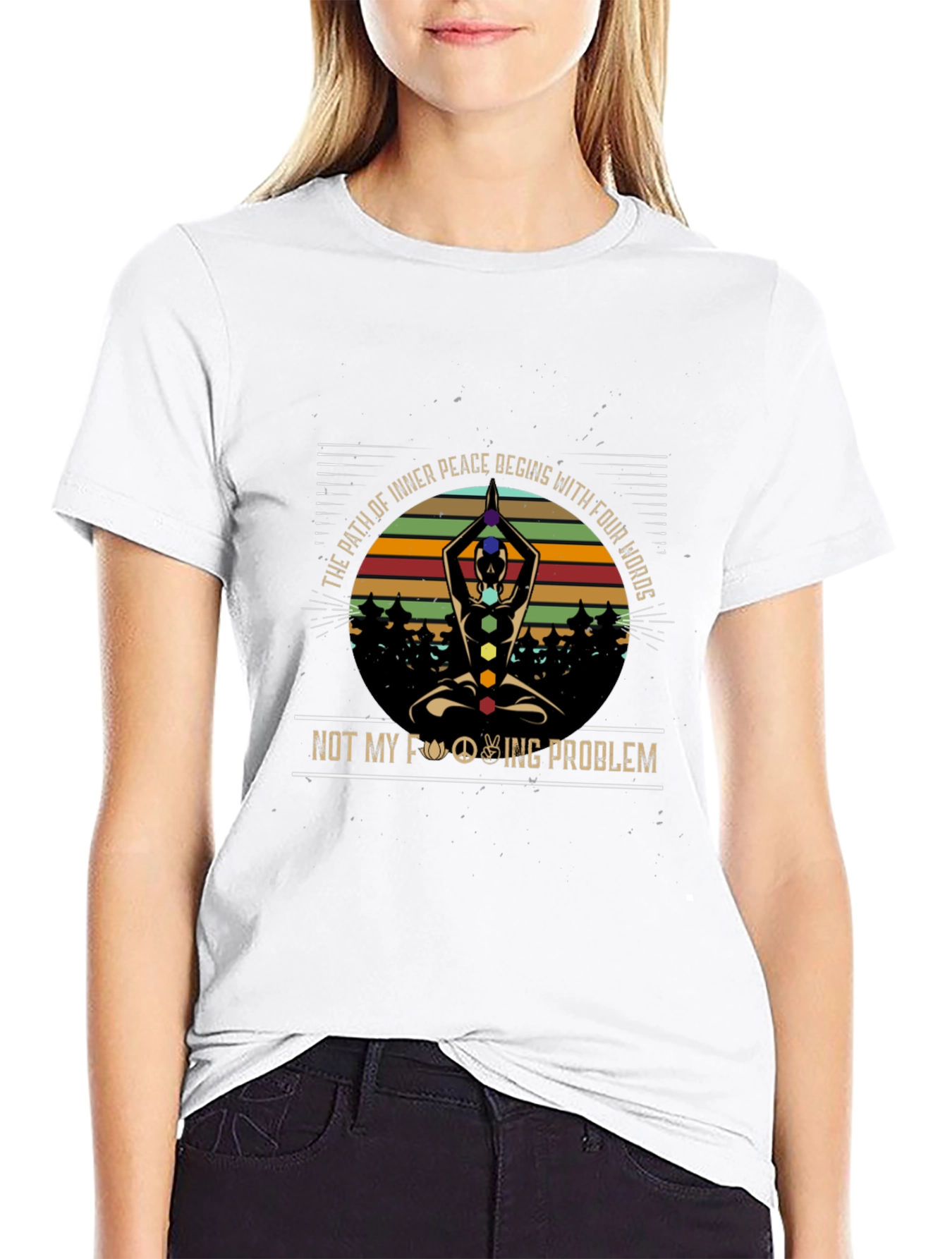 Inner Peace Yoga T-Shirt - Not My Problem