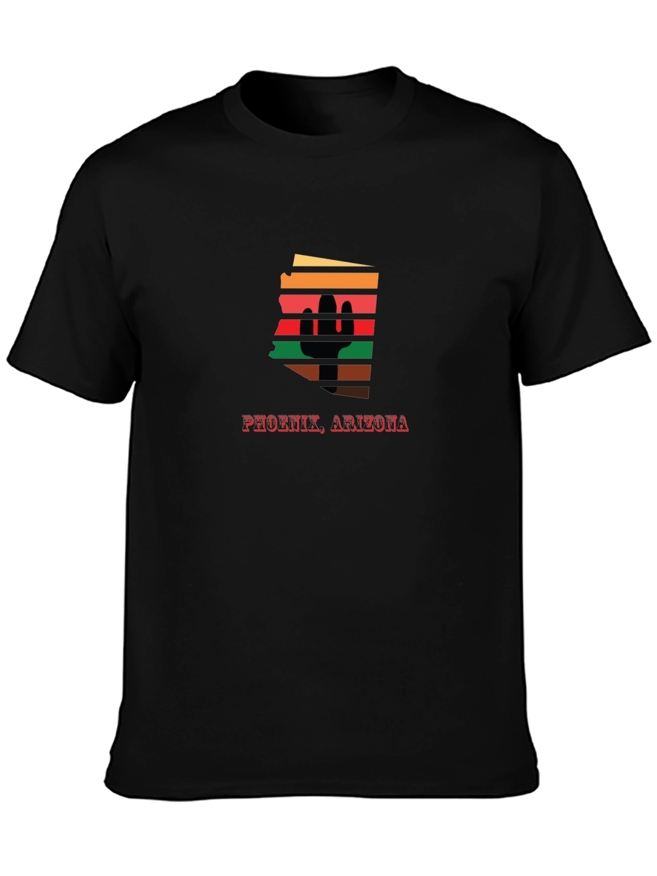 Phoenix Arizona Cactus Retro Graphic Tee