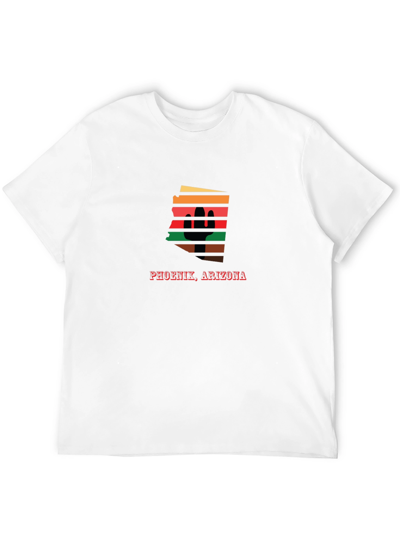 Phoenix Arizona Cactus Retro Graphic Tee
