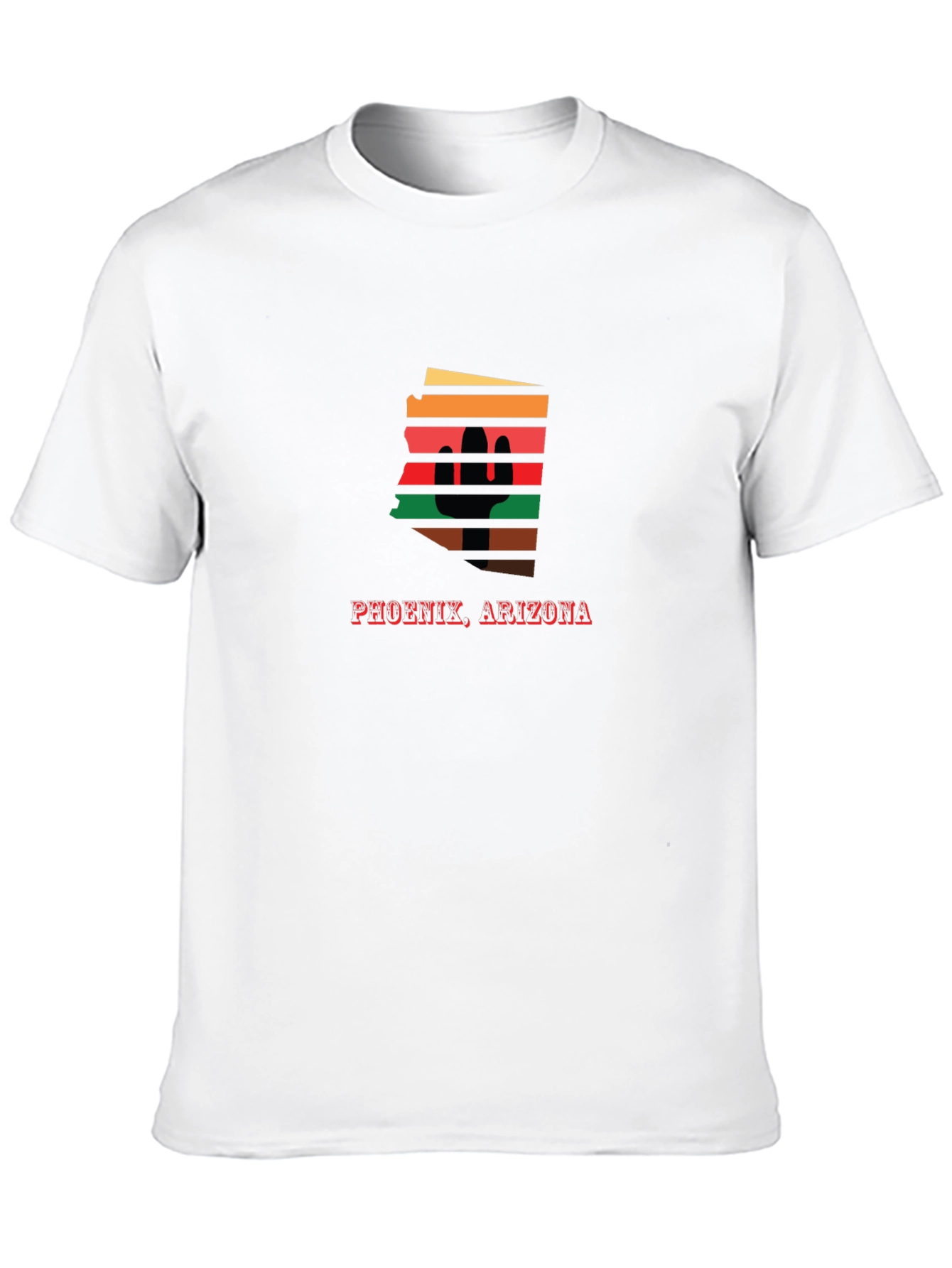 Phoenix Arizona Cactus Retro Graphic Tee