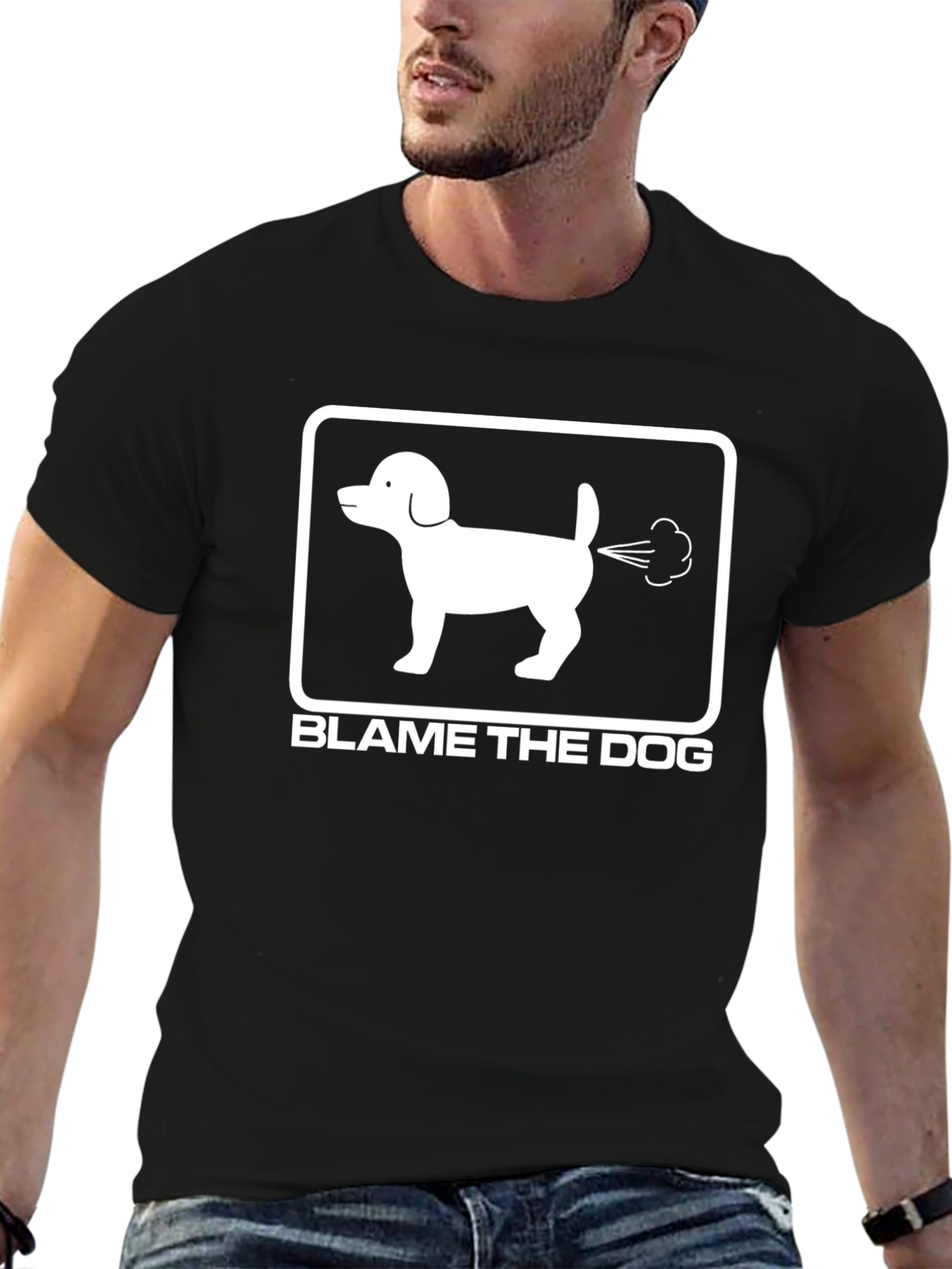 Blame the Dog T-Shirt - Funny Graphic Tee