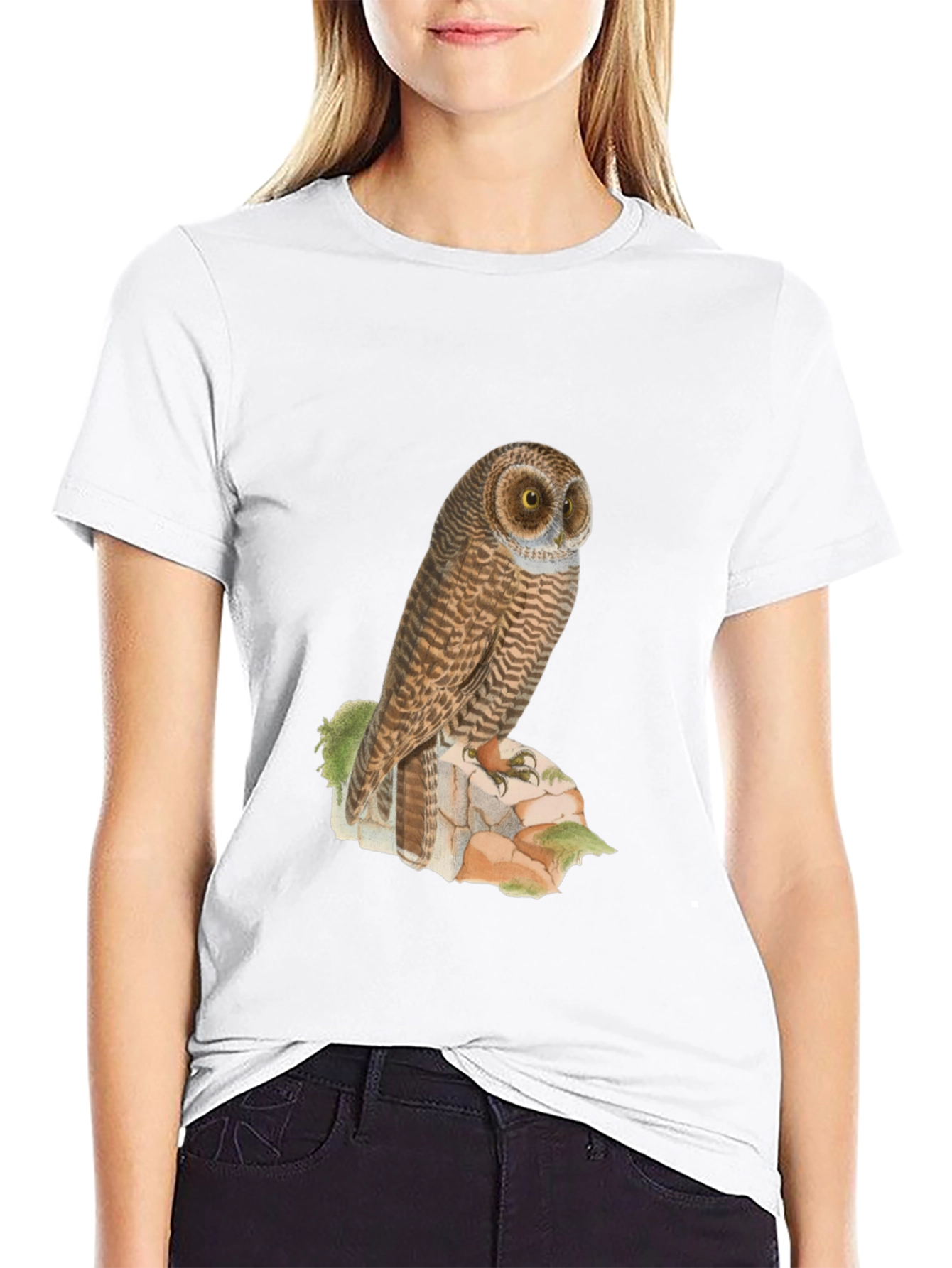 Owl Graphic Tee - Mens Black T-Shirt
