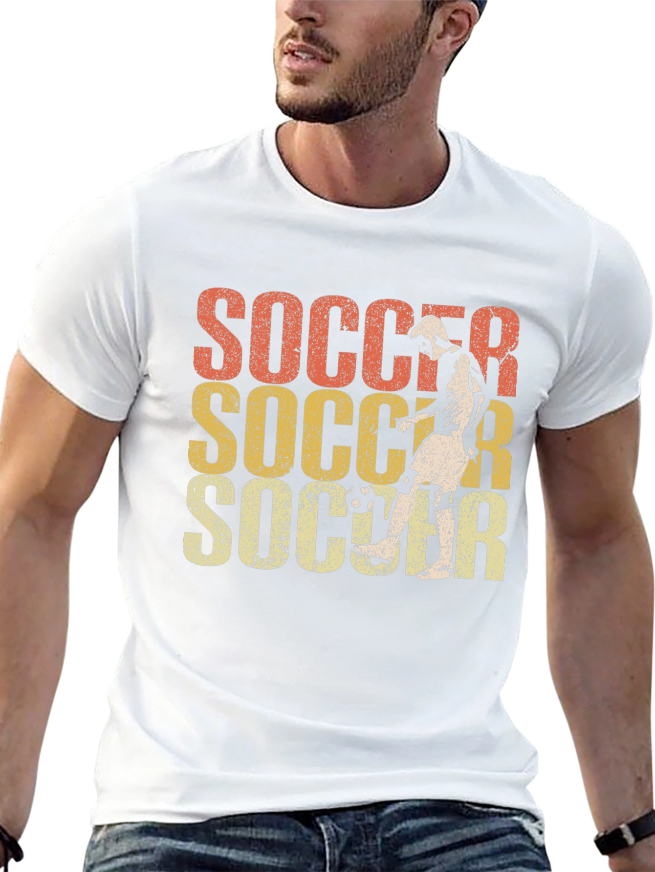 Retro Soccer Player T-Shirt