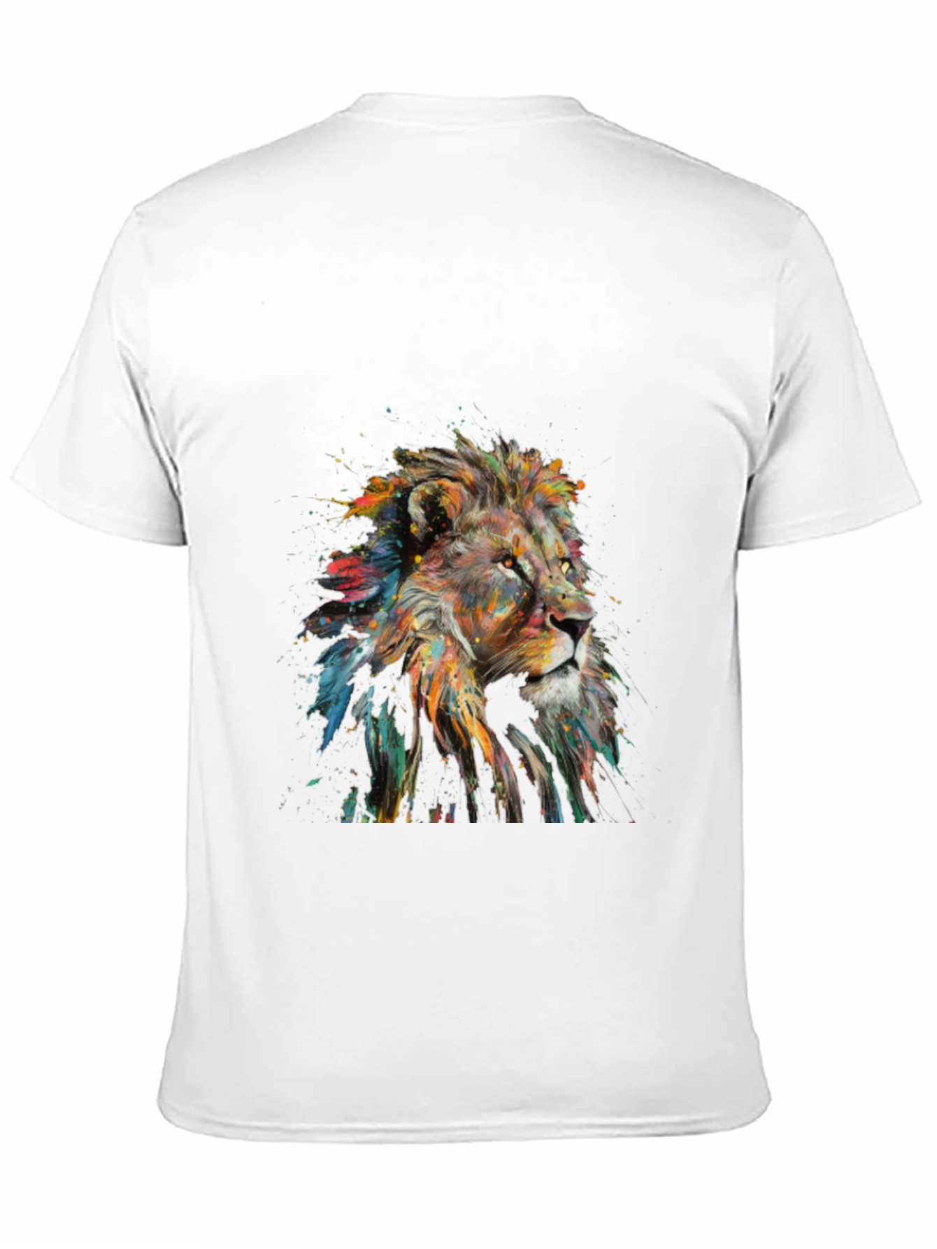 Lion Art Graphic Print T-Shirt