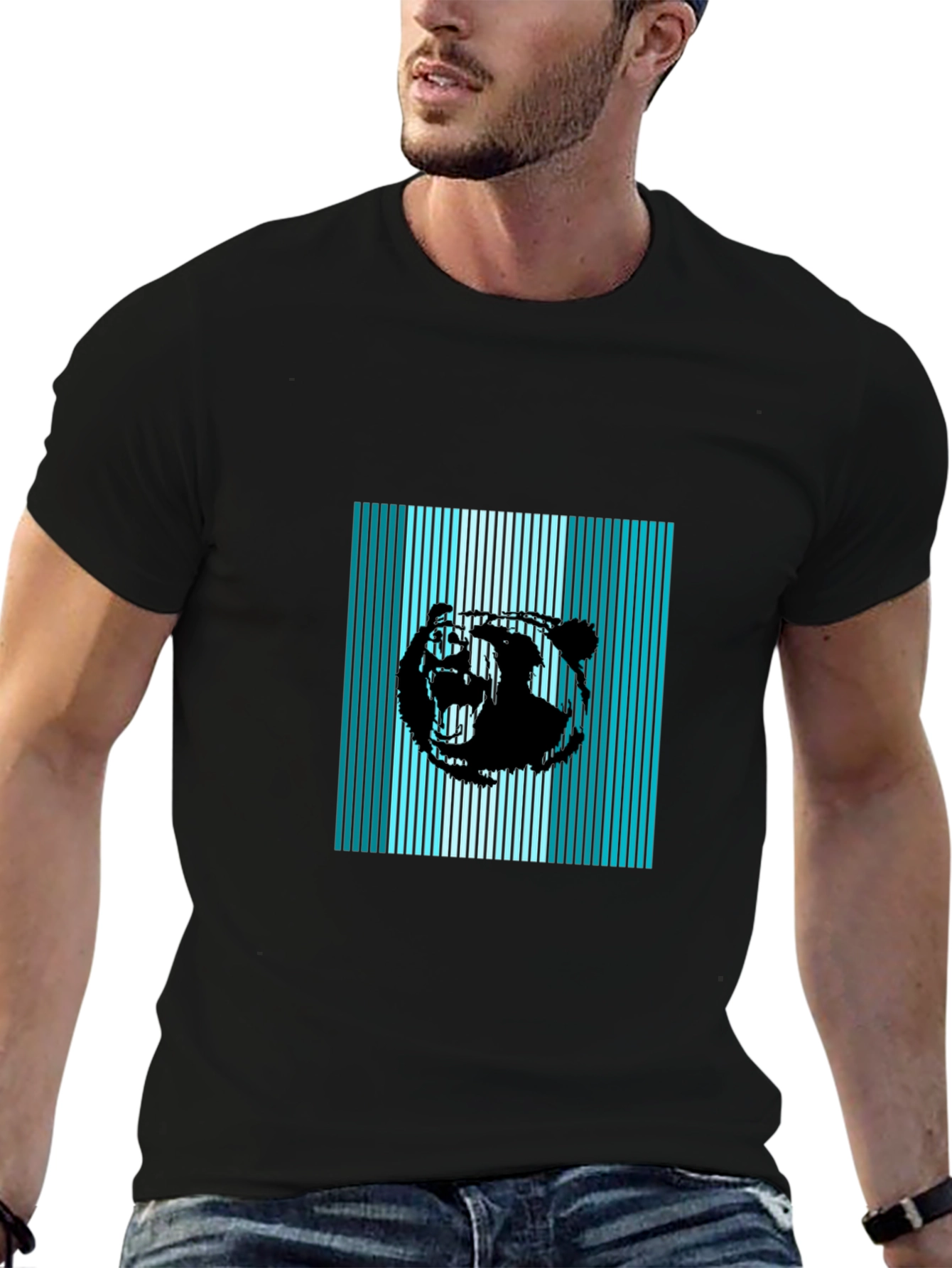 Striking Bear Graphic Tee - Modern Style