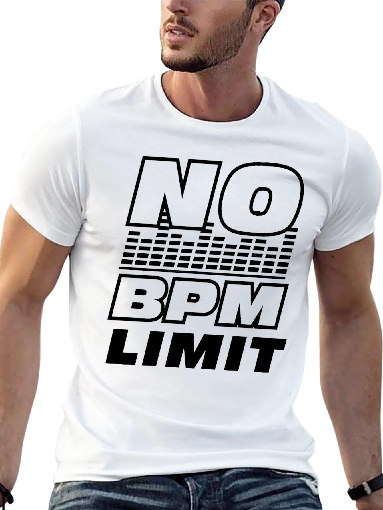 No BPM Limit Black Graphic T-Shirt