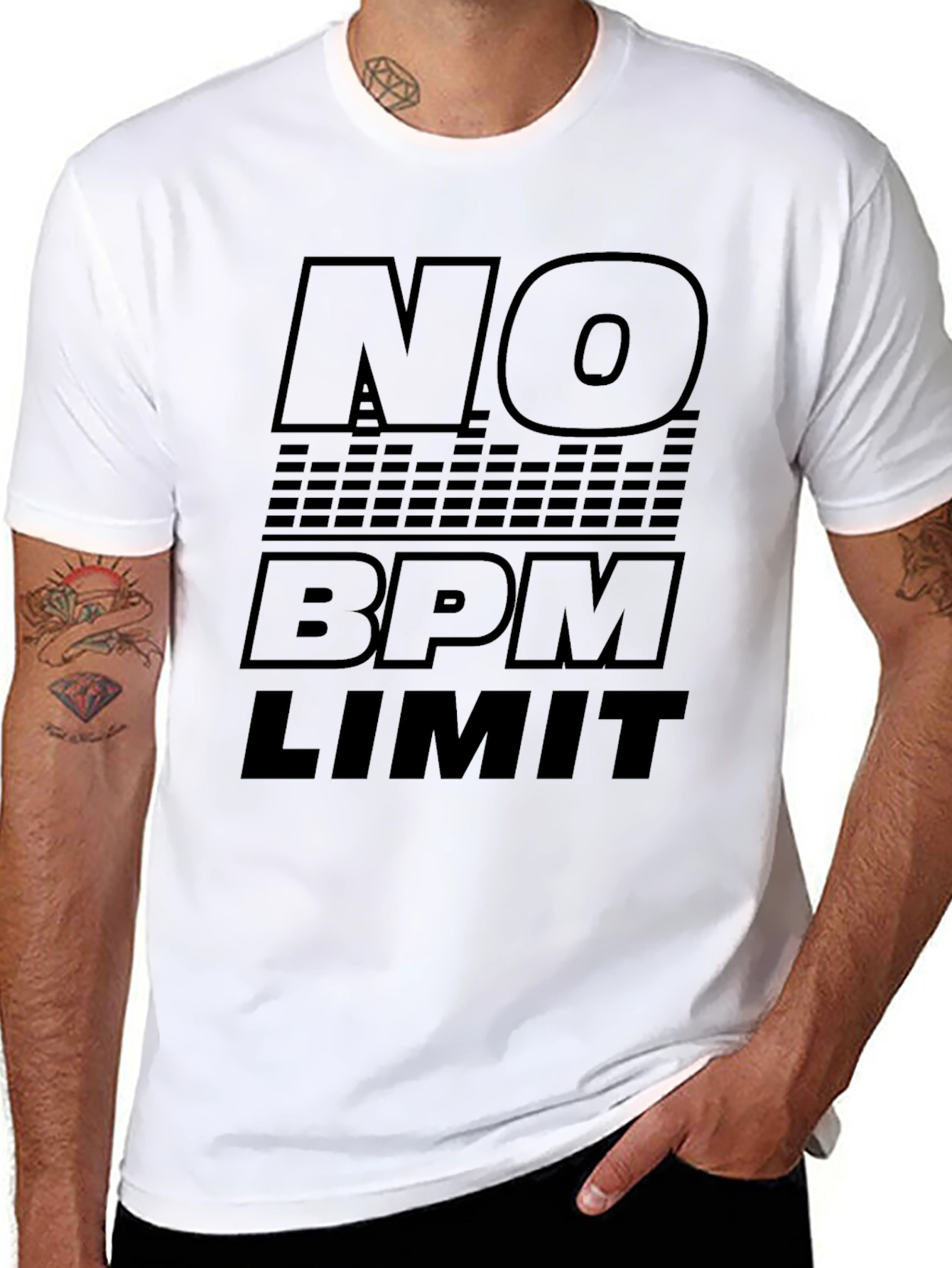 No BPM Limit Black Graphic T-Shirt