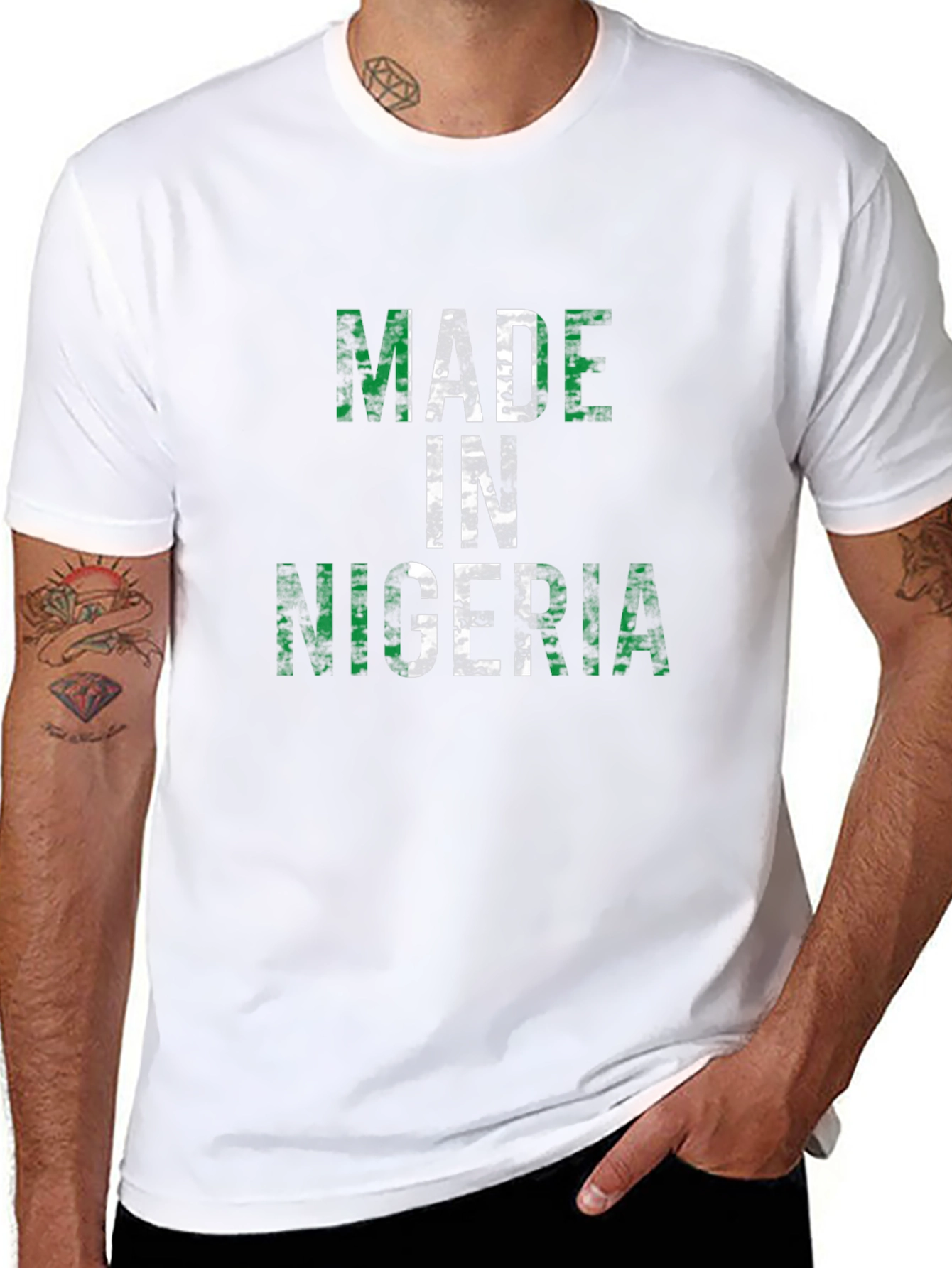 Made in Nigeria T-Shirt - Black Graphic Tee