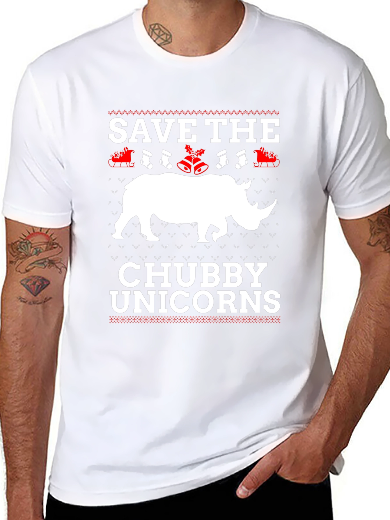 Save the Chubby Unicorns Graphic Tee