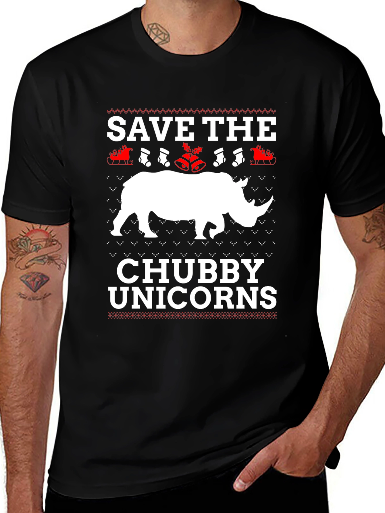 Save the Chubby Unicorns Graphic Tee