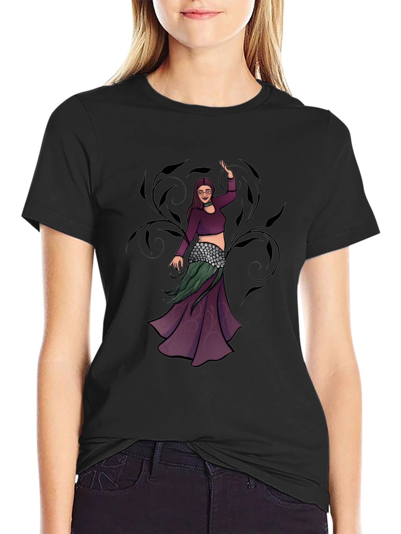 Belly Dancer Graphic T-Shirt - Unique Design