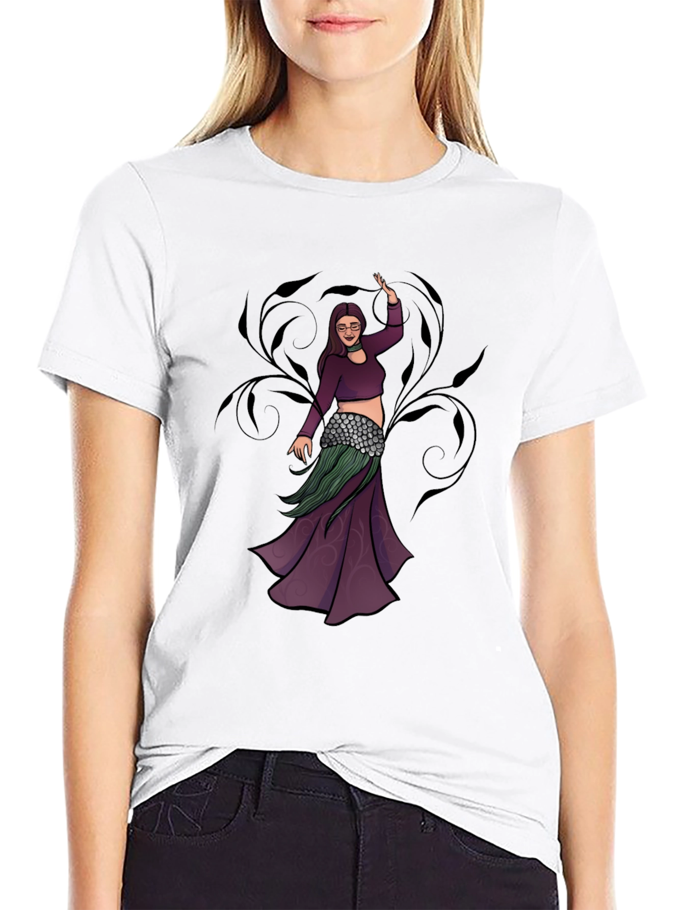 Belly Dancer Graphic T-Shirt - Unique Design