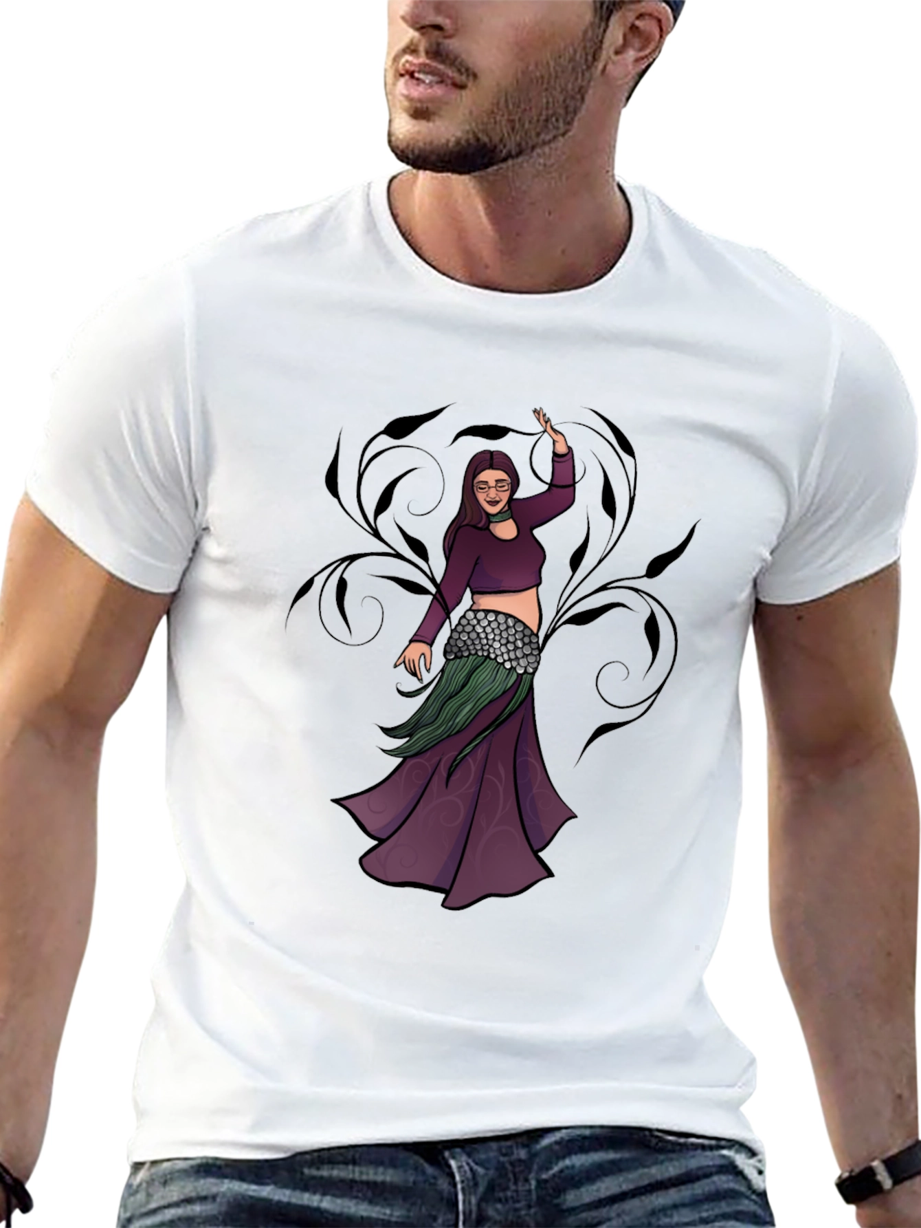 Belly Dancer Graphic T-Shirt - Unique Design