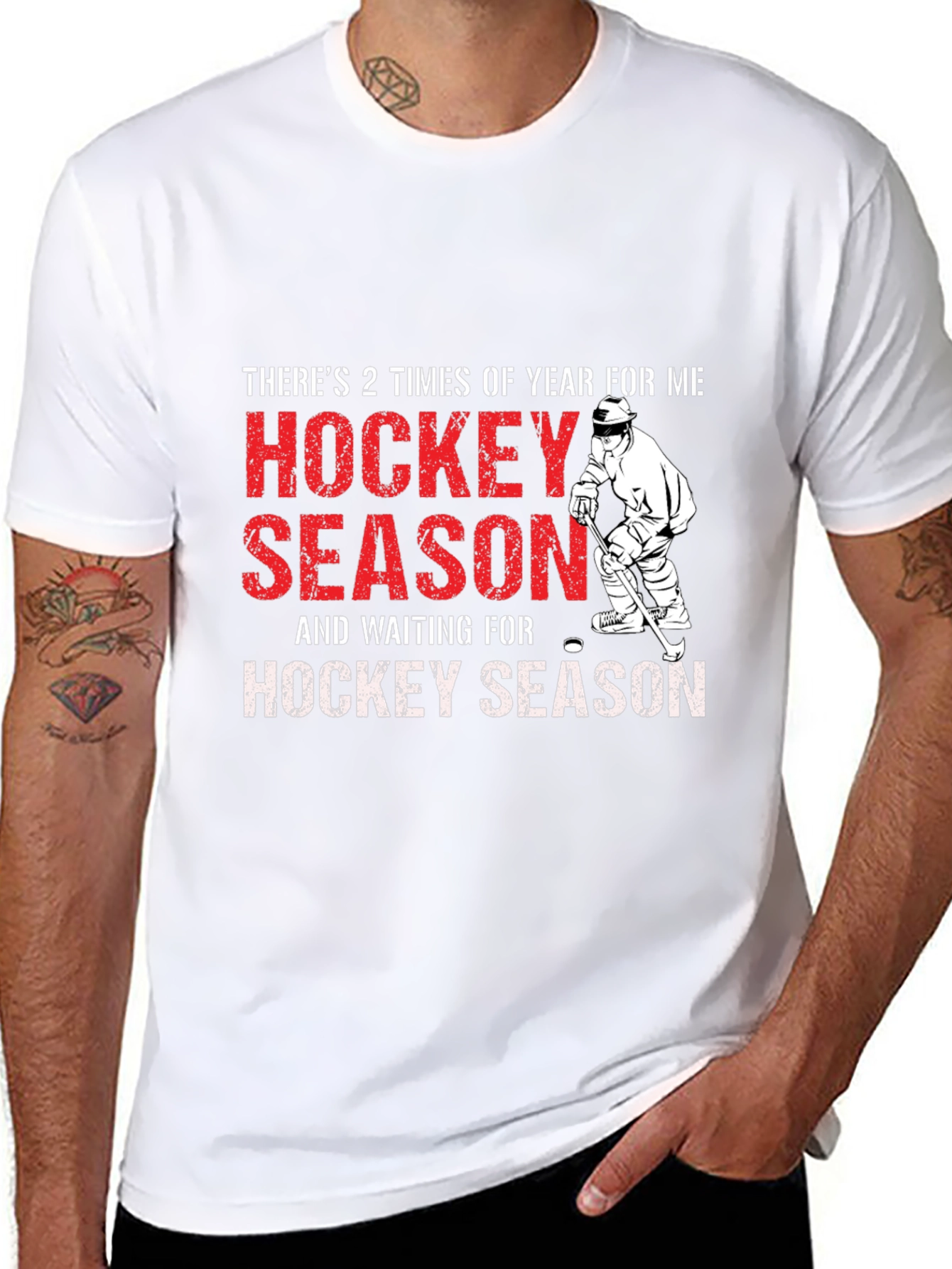 Hockey Season T-Shirt - Mens Graphic Tee