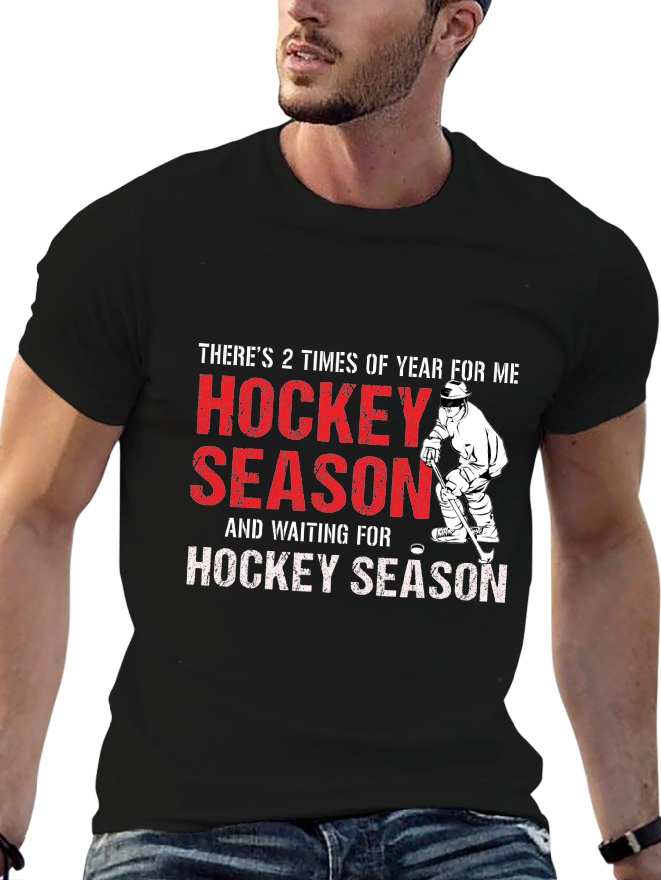 Hockey Season T-Shirt - Mens Graphic Tee