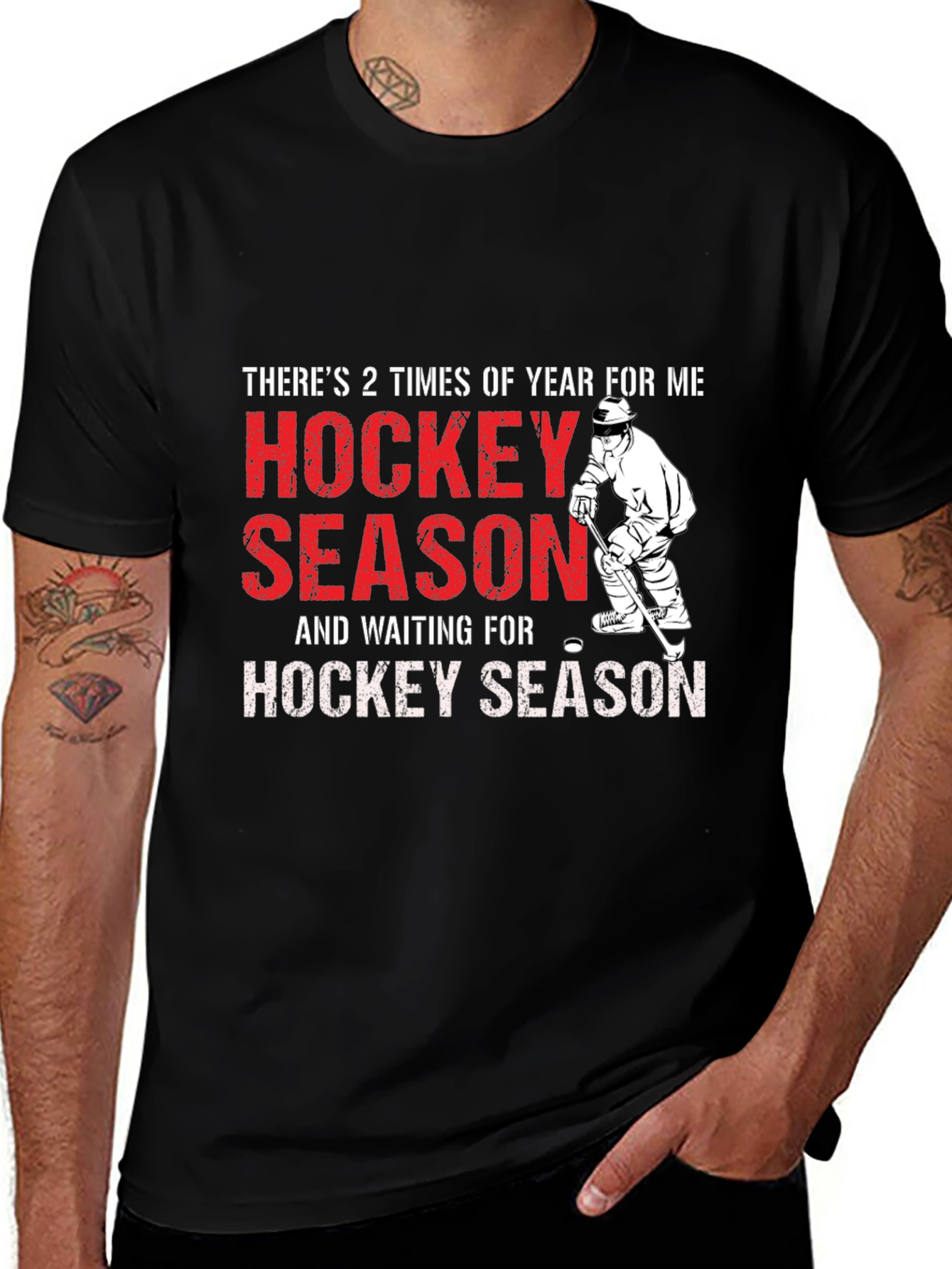 Hockey Season T-Shirt - Mens Graphic Tee