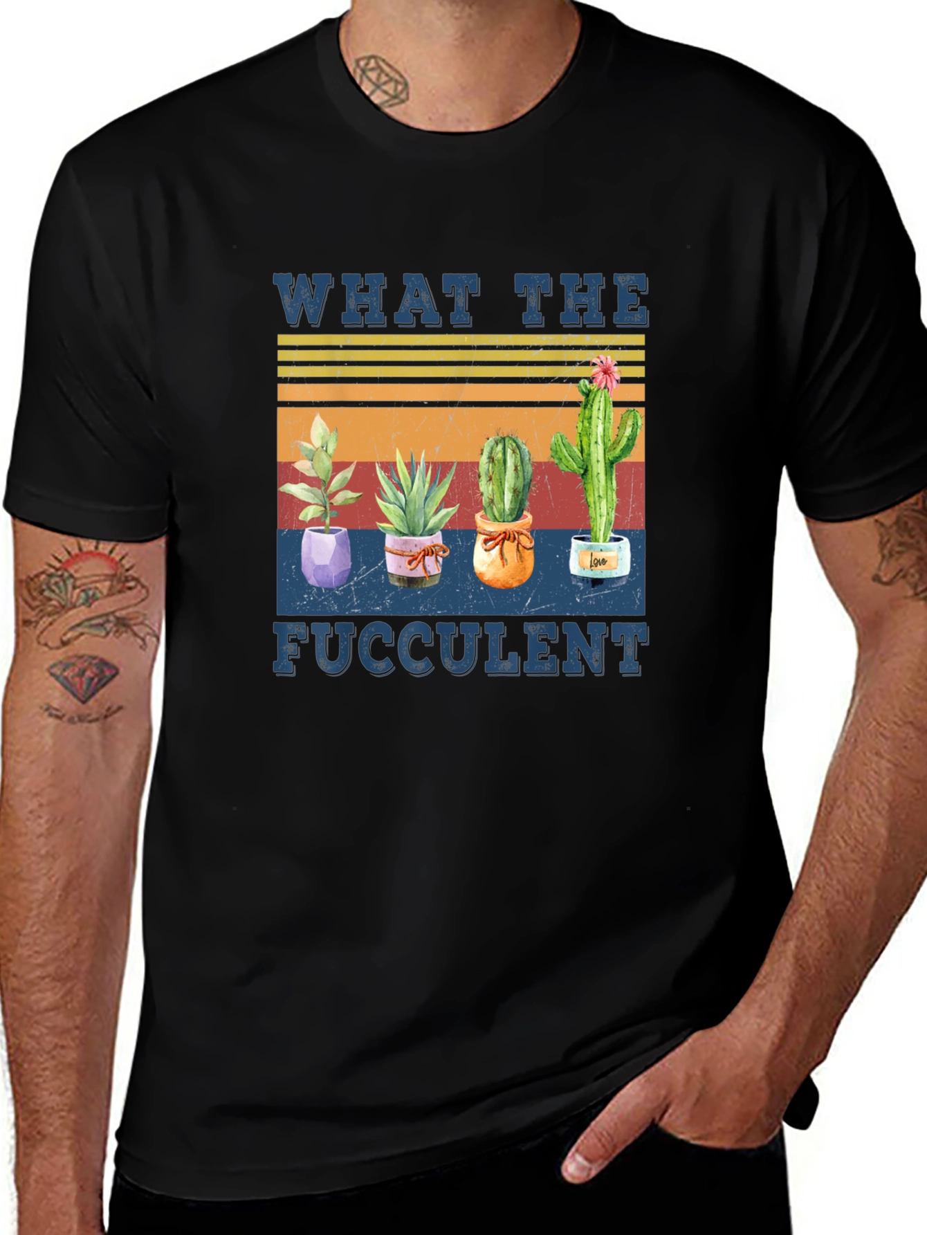 What The Fucculent Cactus Graphic Tee