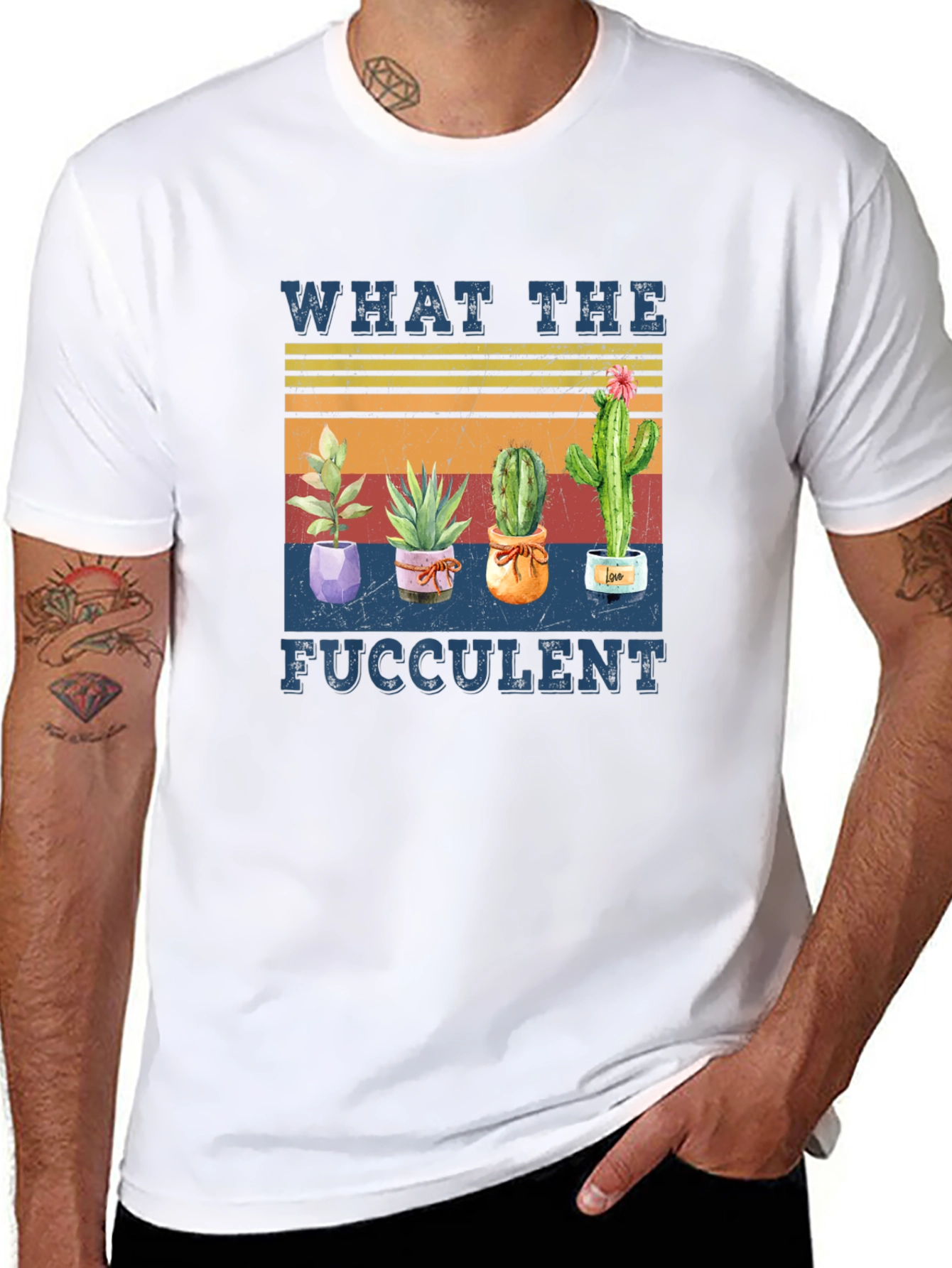 What The Fucculent Cactus Graphic Tee