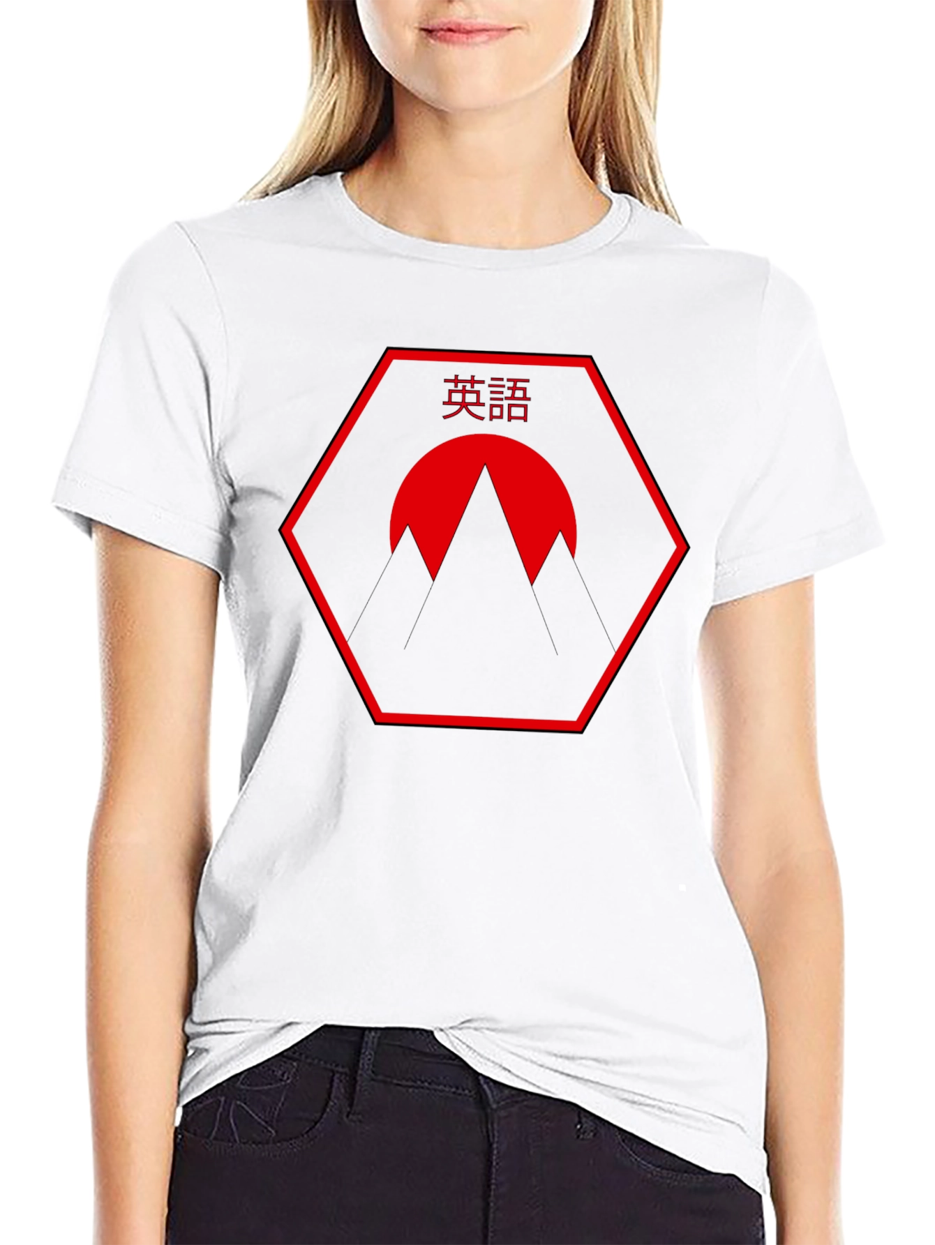 Hexagon Mountain Sunset Tee