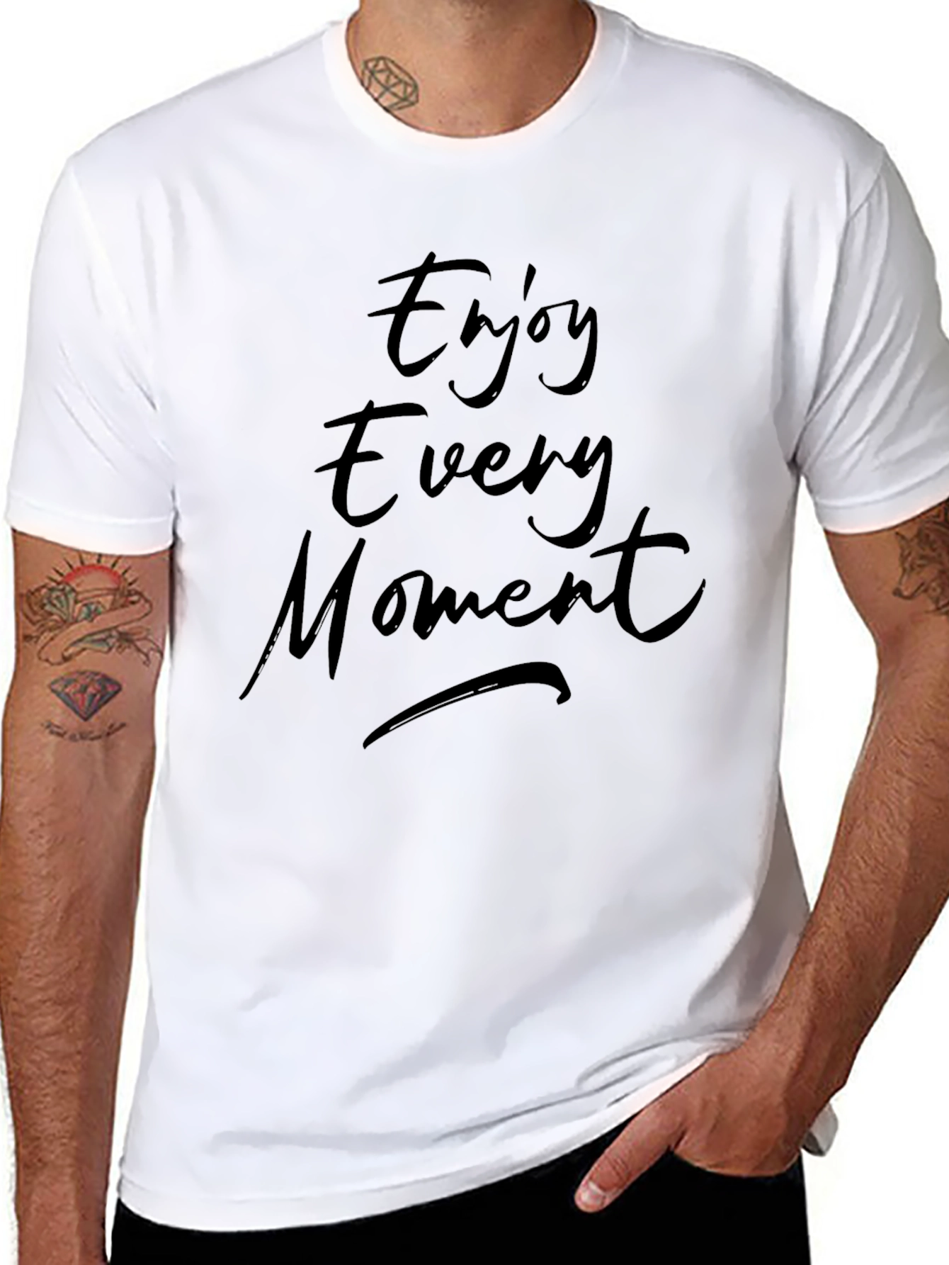 Enjoy Every Moment Black T-Shirt