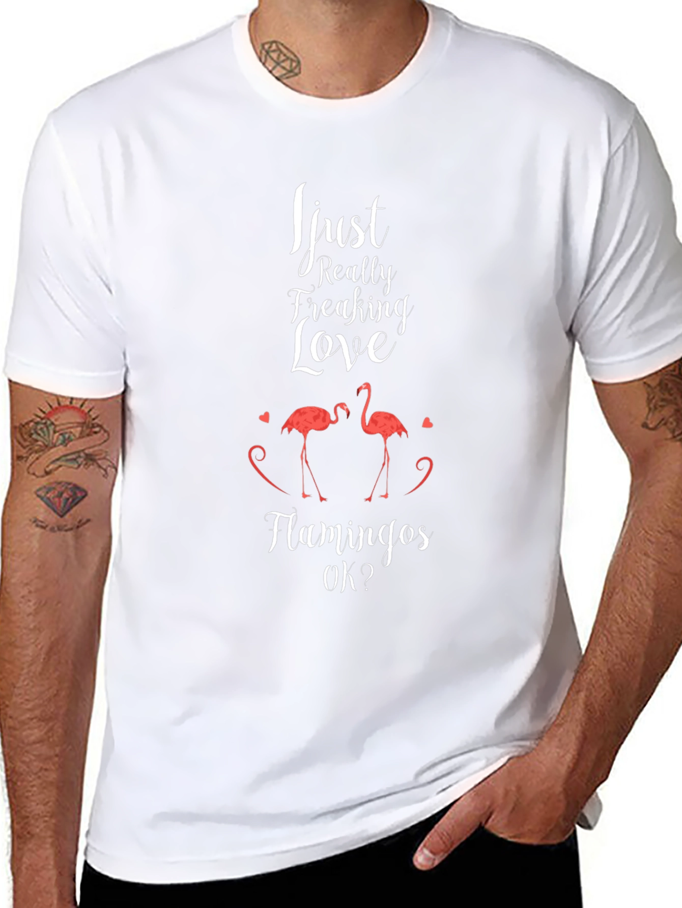 Flamingo Lover Graphic Tee - Soft Cotton Blend