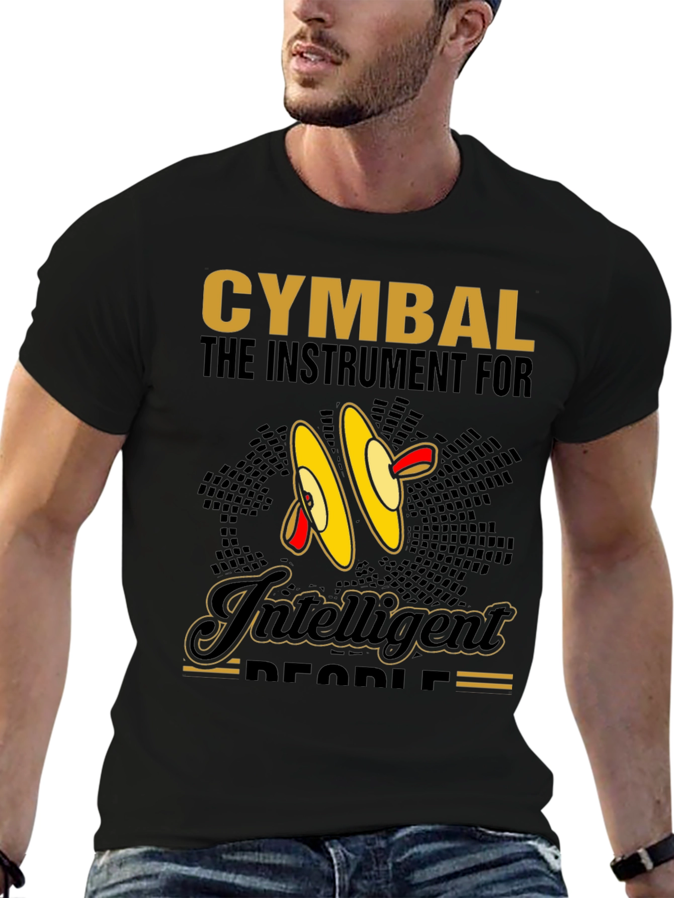 Cymbal Music Lover Tee - Intelligent Peoples Instrument