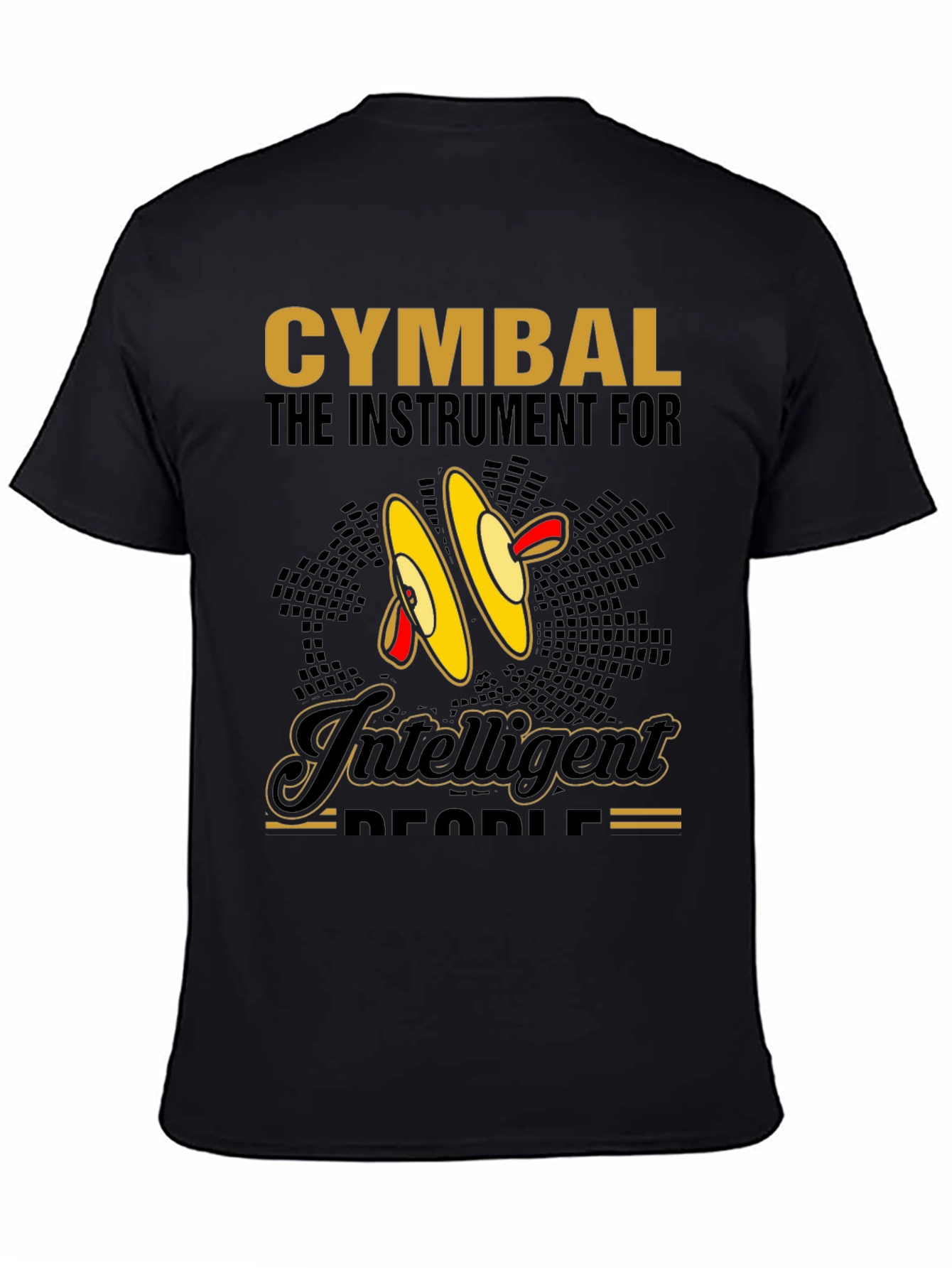 Cymbal Music Lover Tee - Intelligent Peoples Instrument