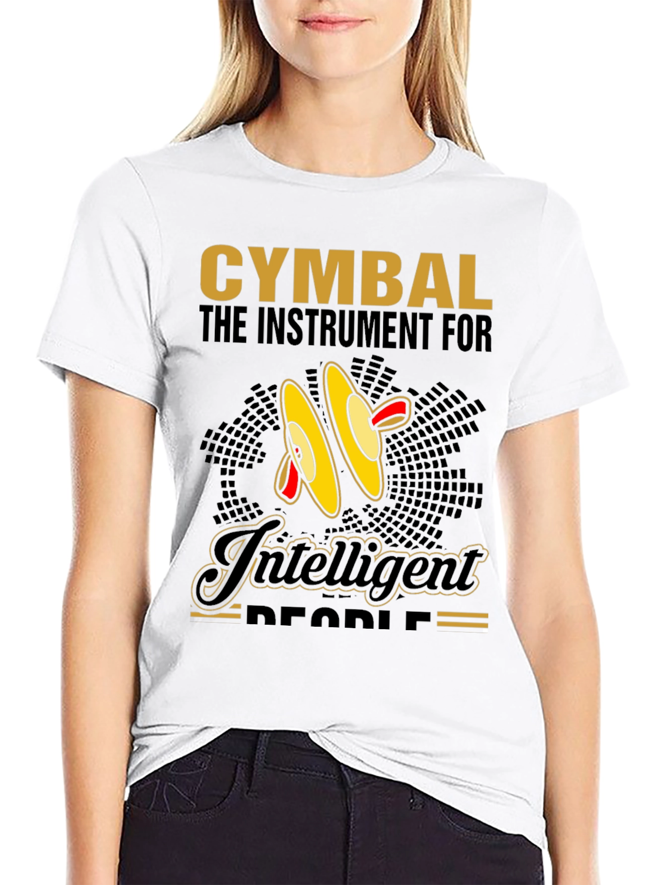 Cymbal Music Lover Tee - Intelligent Peoples Instrument