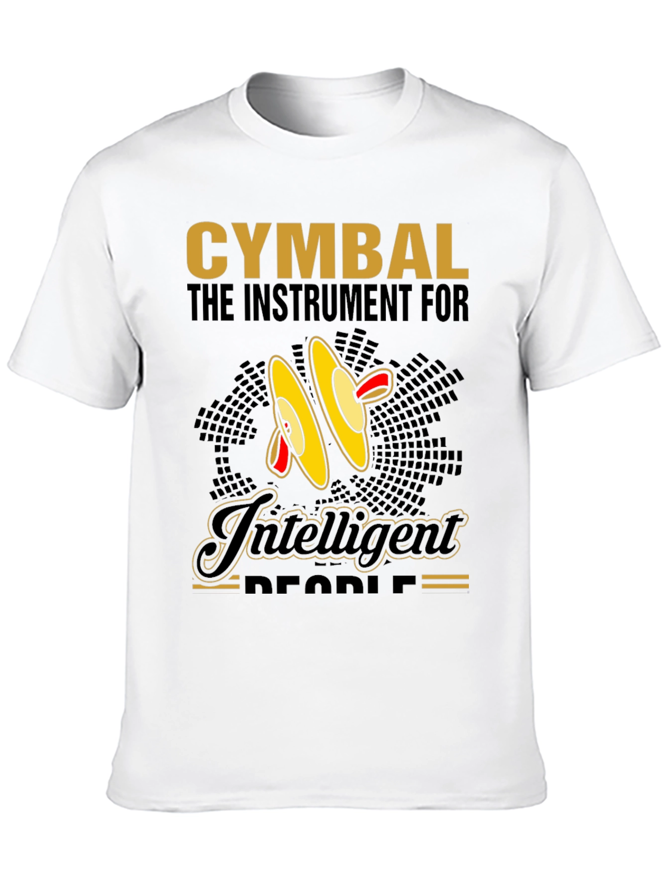 Cymbal Music Lover Tee - Intelligent Peoples Instrument