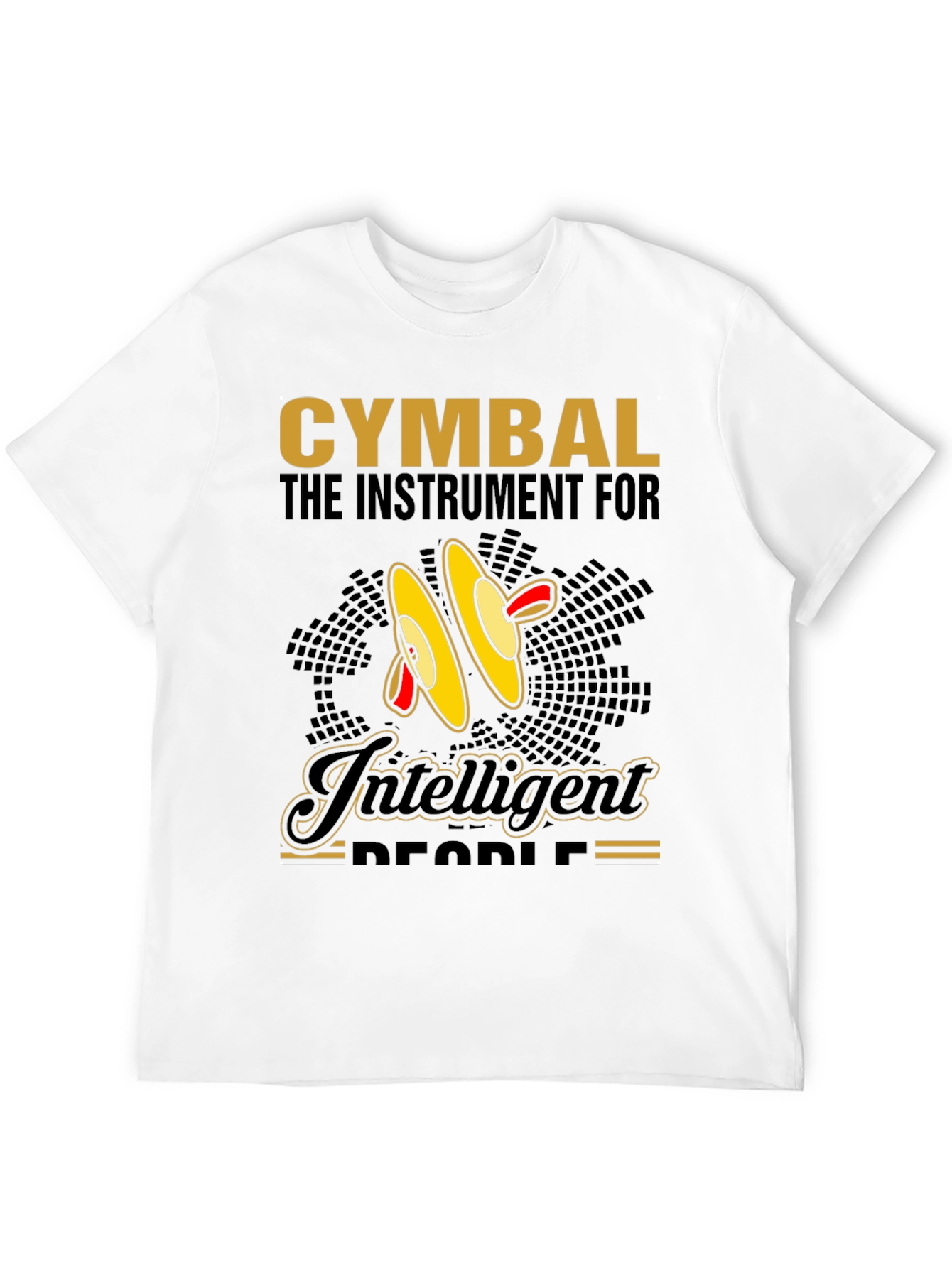 Cymbal Music Lover Tee - Intelligent Peoples Instrument