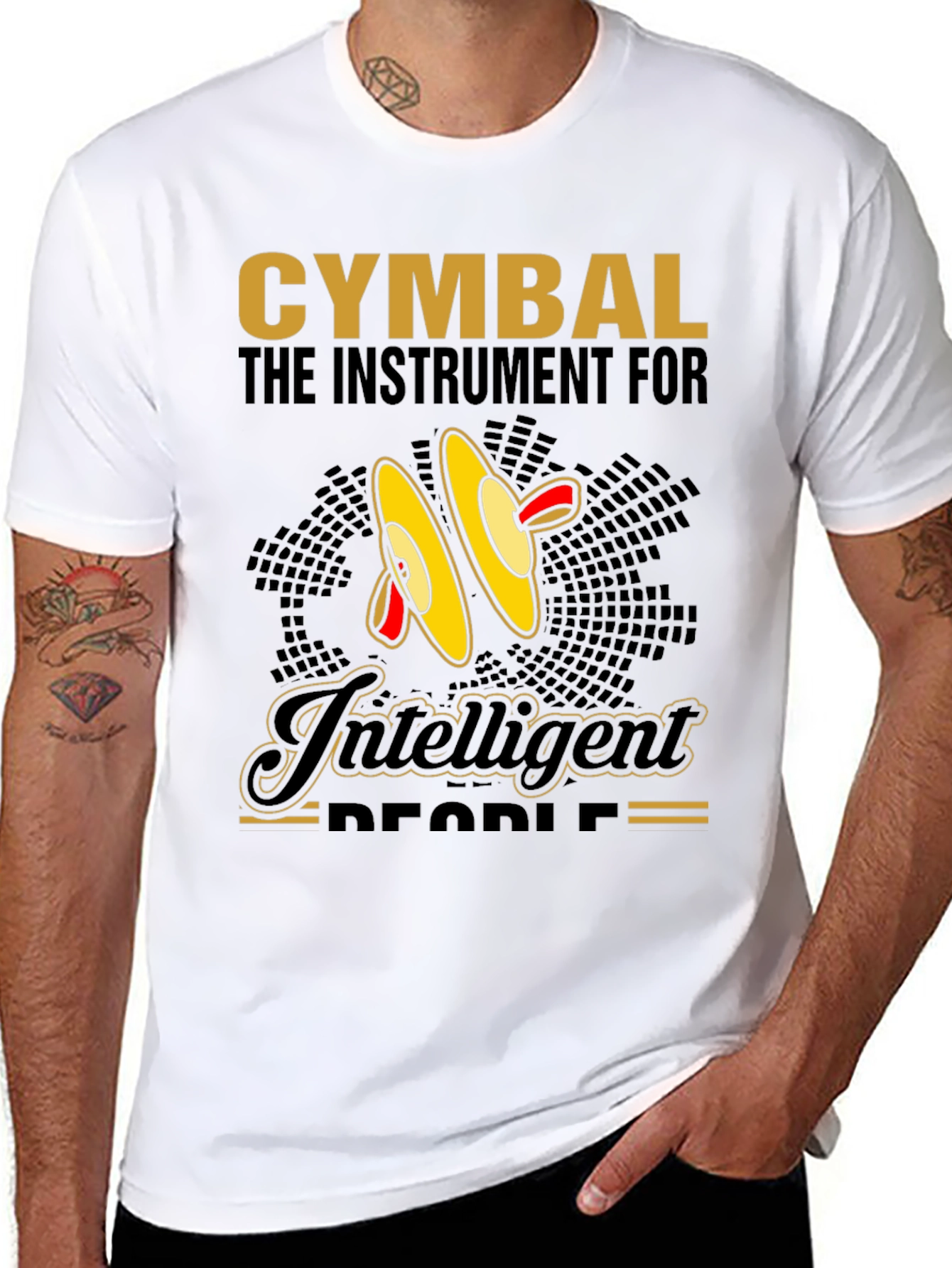 Cymbal Music Lover Tee - Intelligent Peoples Instrument