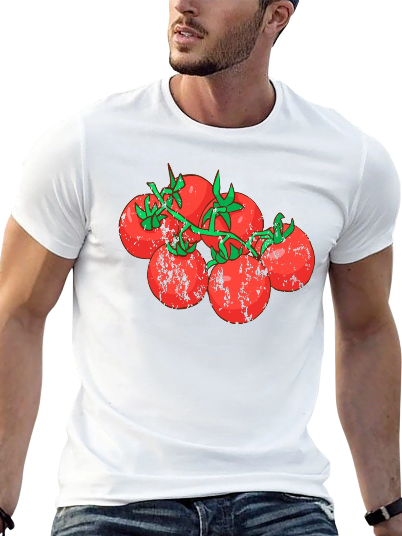 Tomato Vine Graphic Tee - Fresh Food T-Shirt