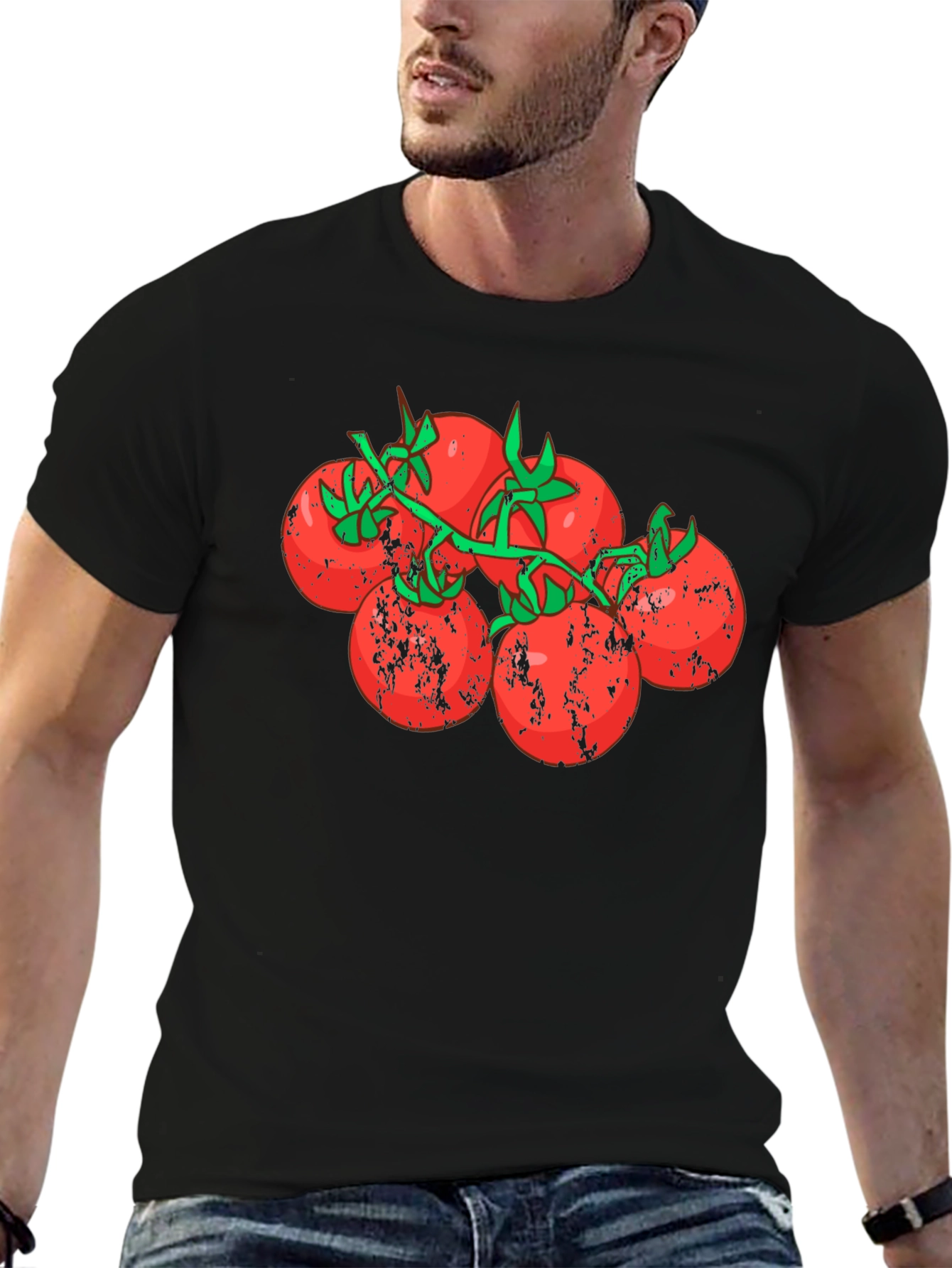 Tomato Vine Graphic Tee - Fresh Food T-Shirt