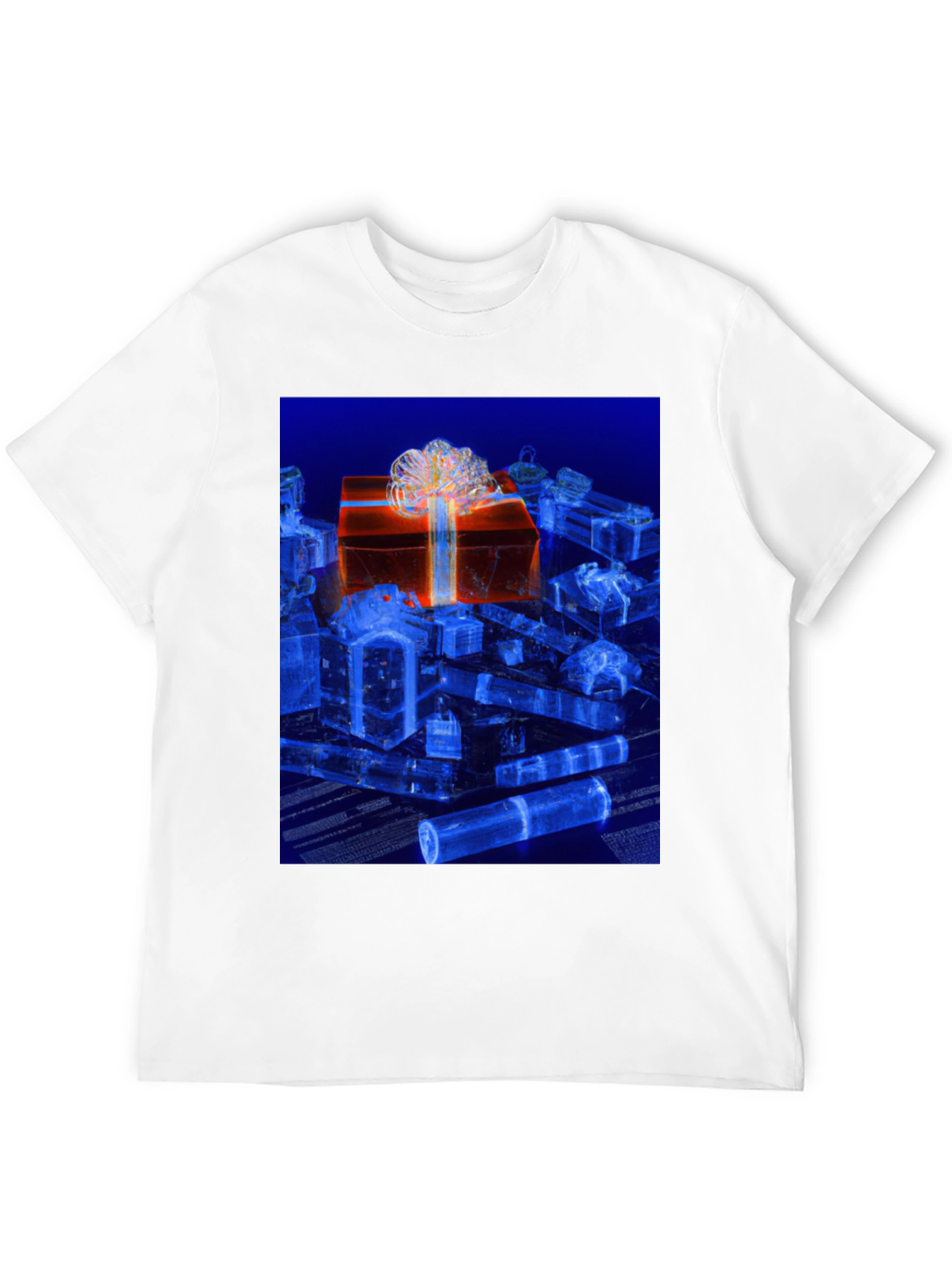 Gift Box Graphic Tee - Stylish Holiday Design