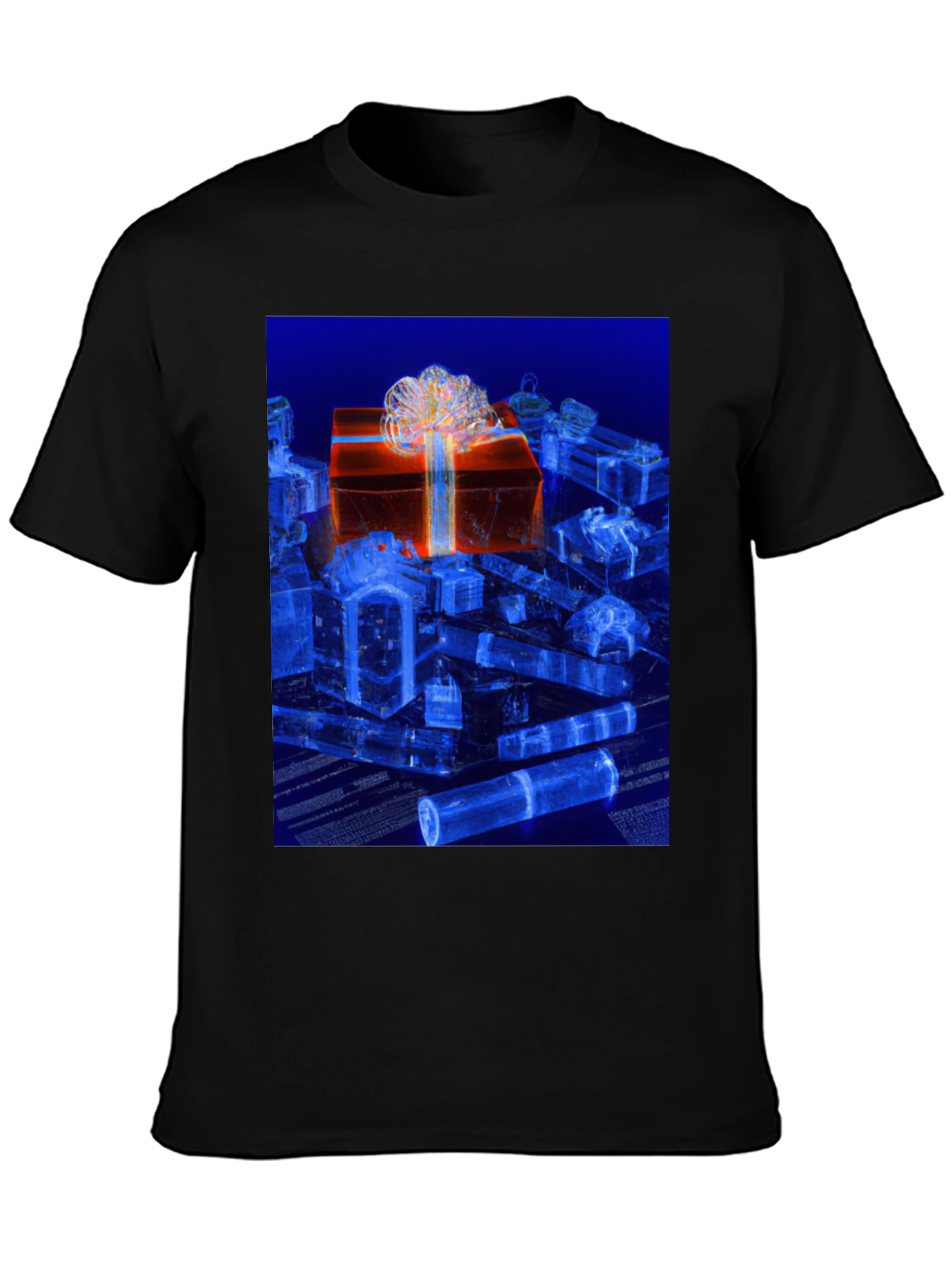 Gift Box Graphic Tee - Stylish Holiday Design