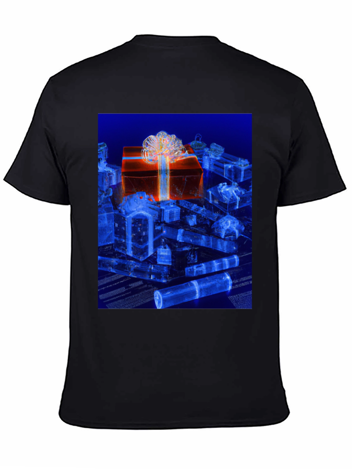 Gift Box Graphic Tee - Stylish Holiday Design