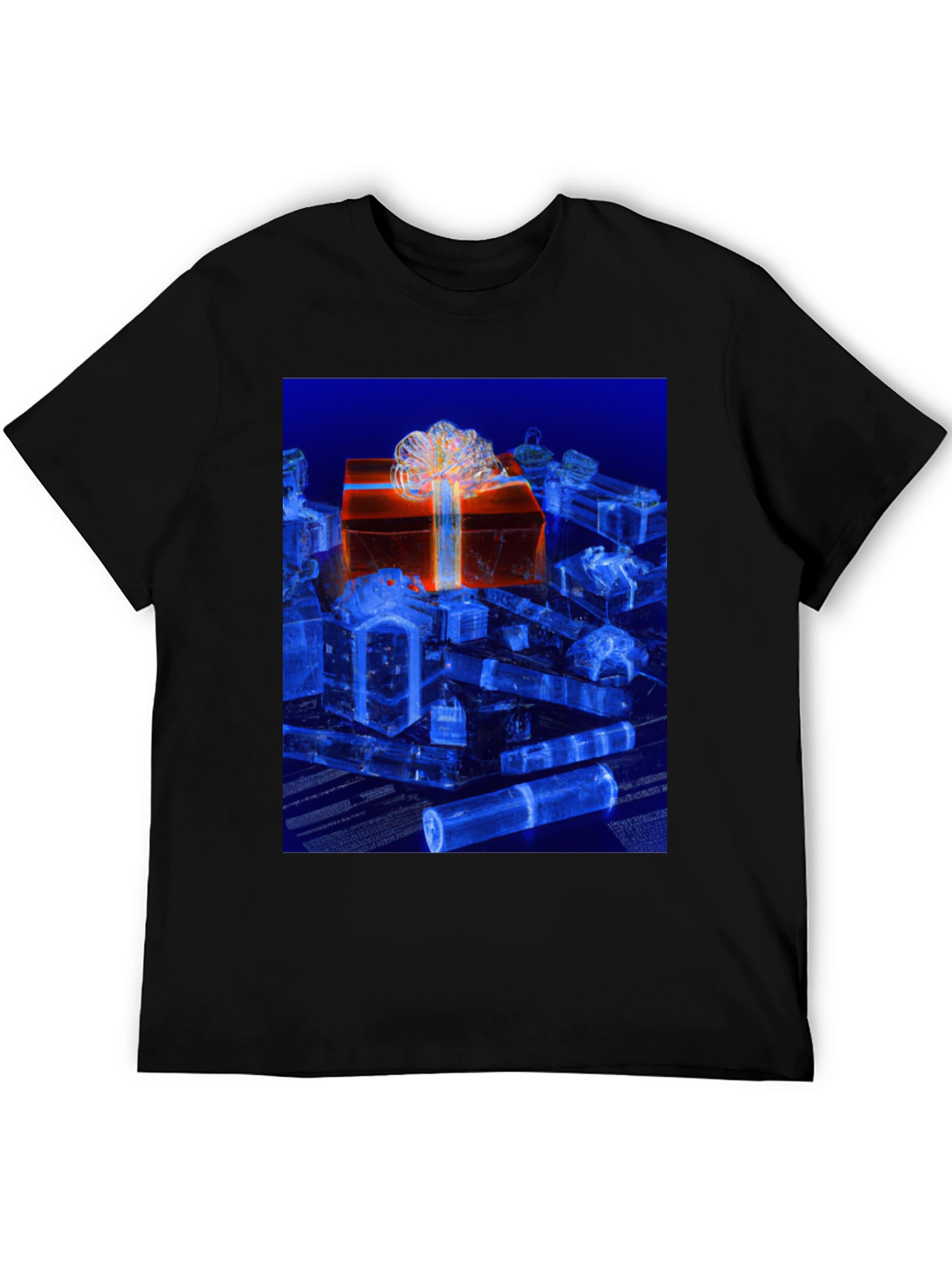 Gift Box Graphic Tee - Stylish Holiday Design