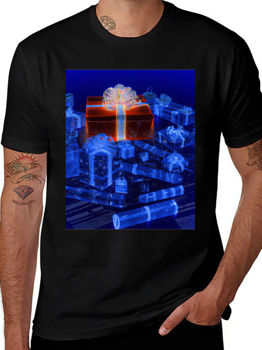 Gift Box Graphic Tee - Stylish Holiday Design