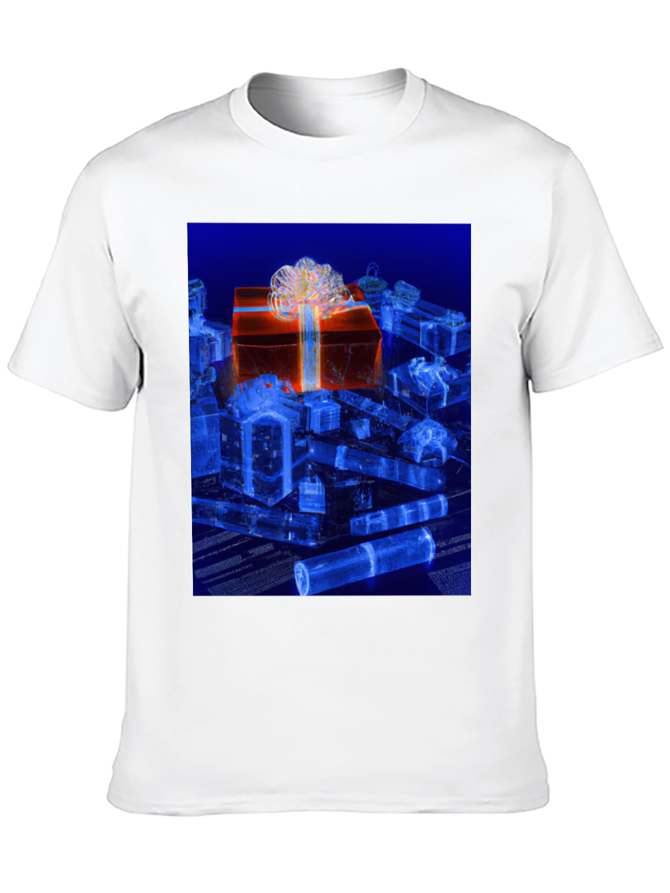 Gift Box Graphic Tee - Stylish Holiday Design