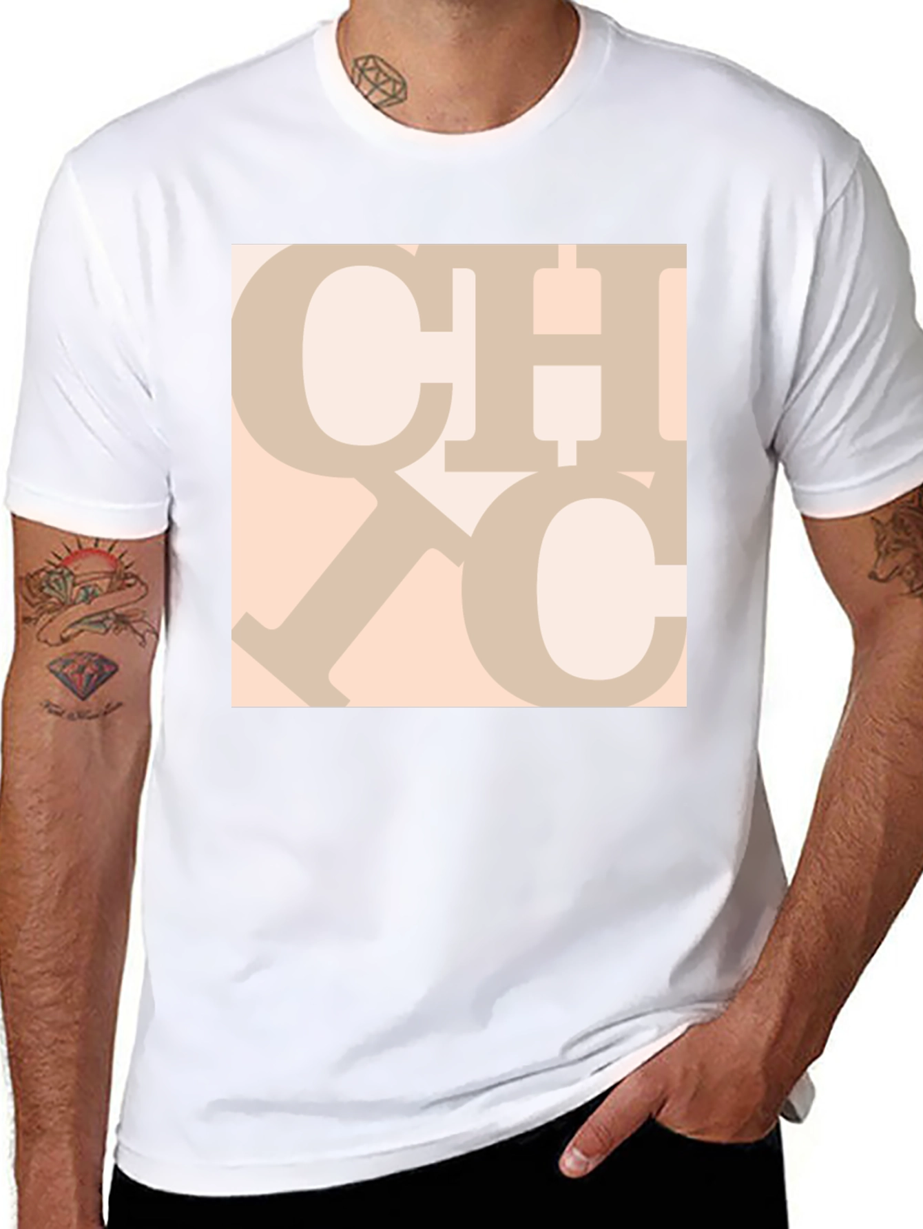 Trendy Graphic Print Crew Neck Tee